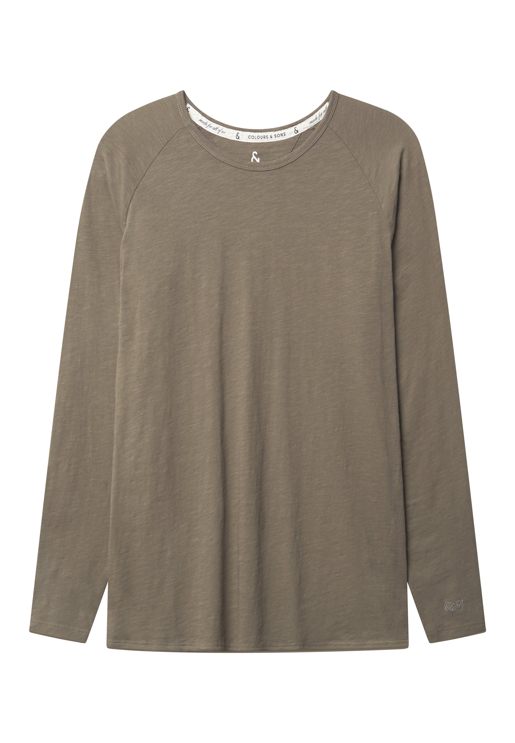 Longsleeve - Slub in Olive T-Shirts Colours and Sons
