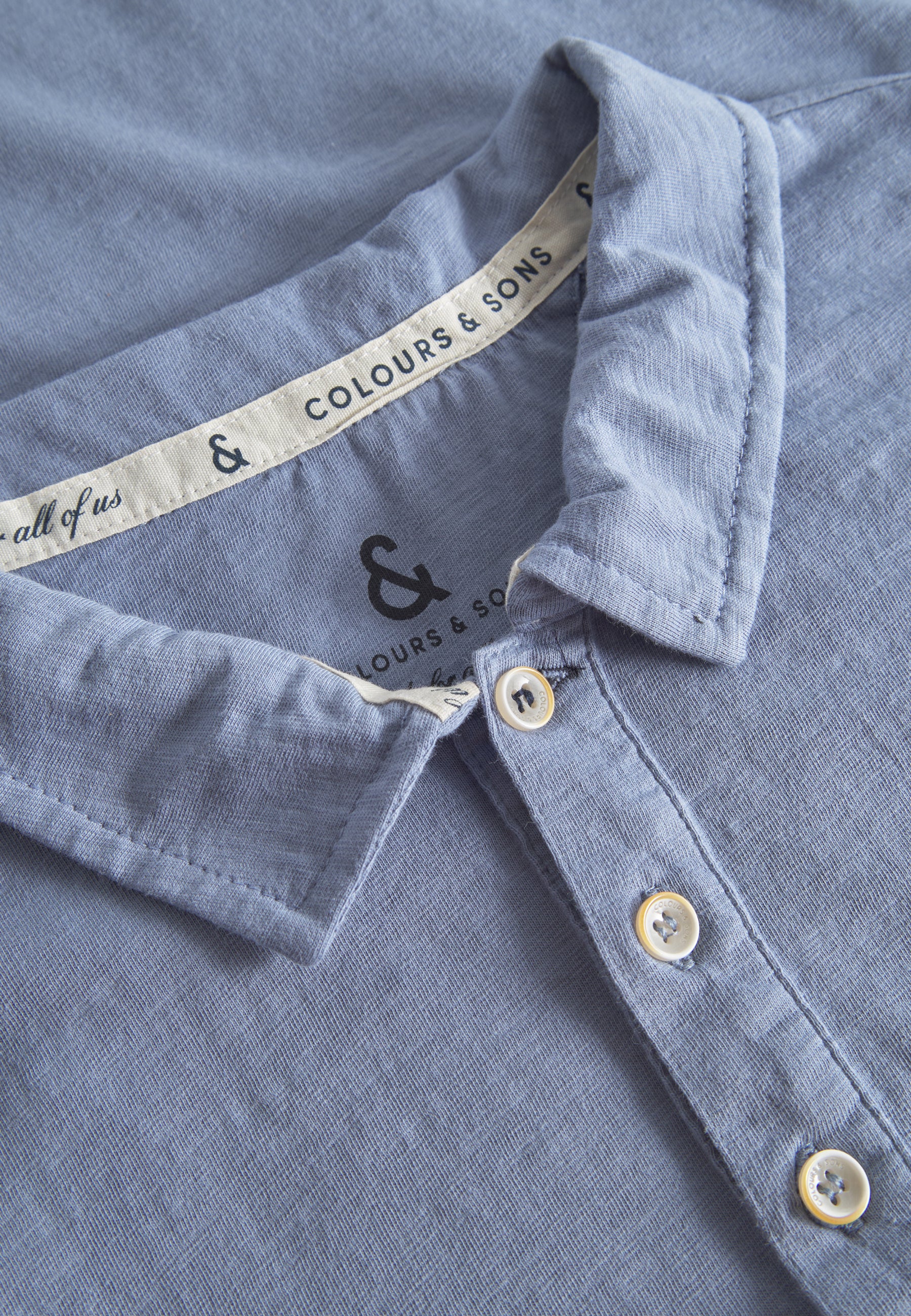 Polo Slub in Denim Polos Colours and Sons