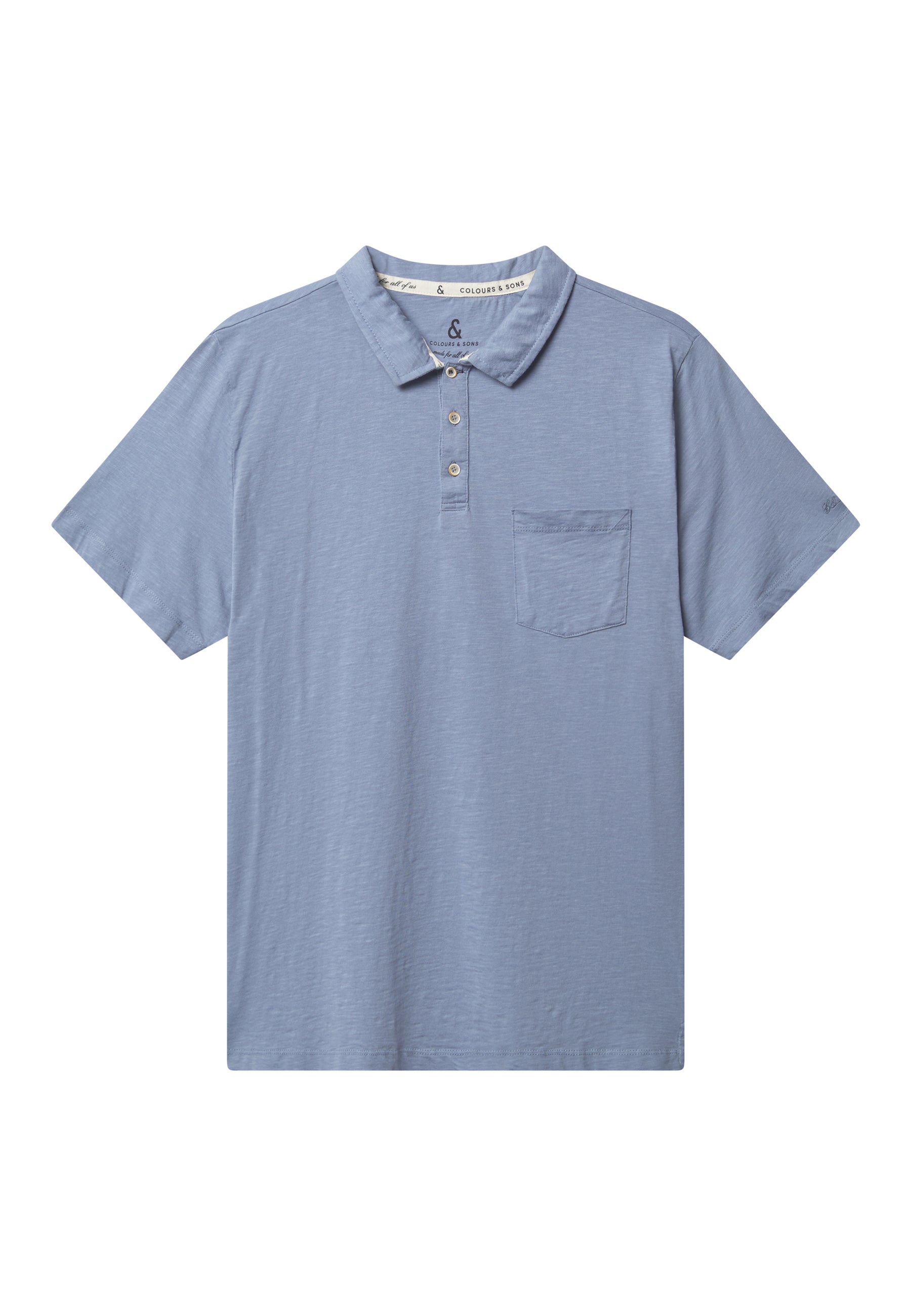 Polo Slub in Denim Polos Colours and Sons