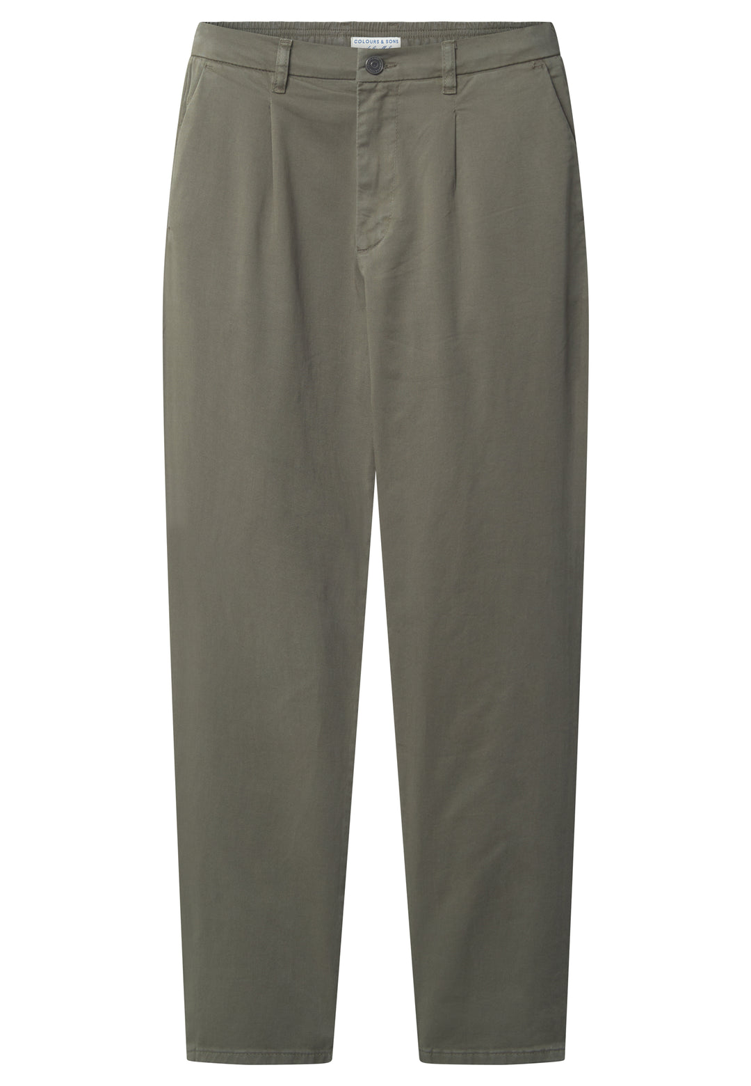 Pants-Cropped Chino in Olive Hosen Colours and Sons