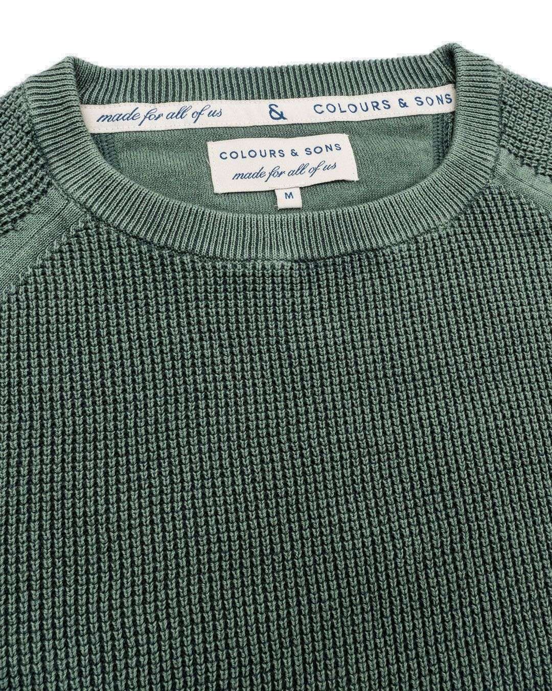 Roundneck-Washed in Uniform Pullover Colours and Sons