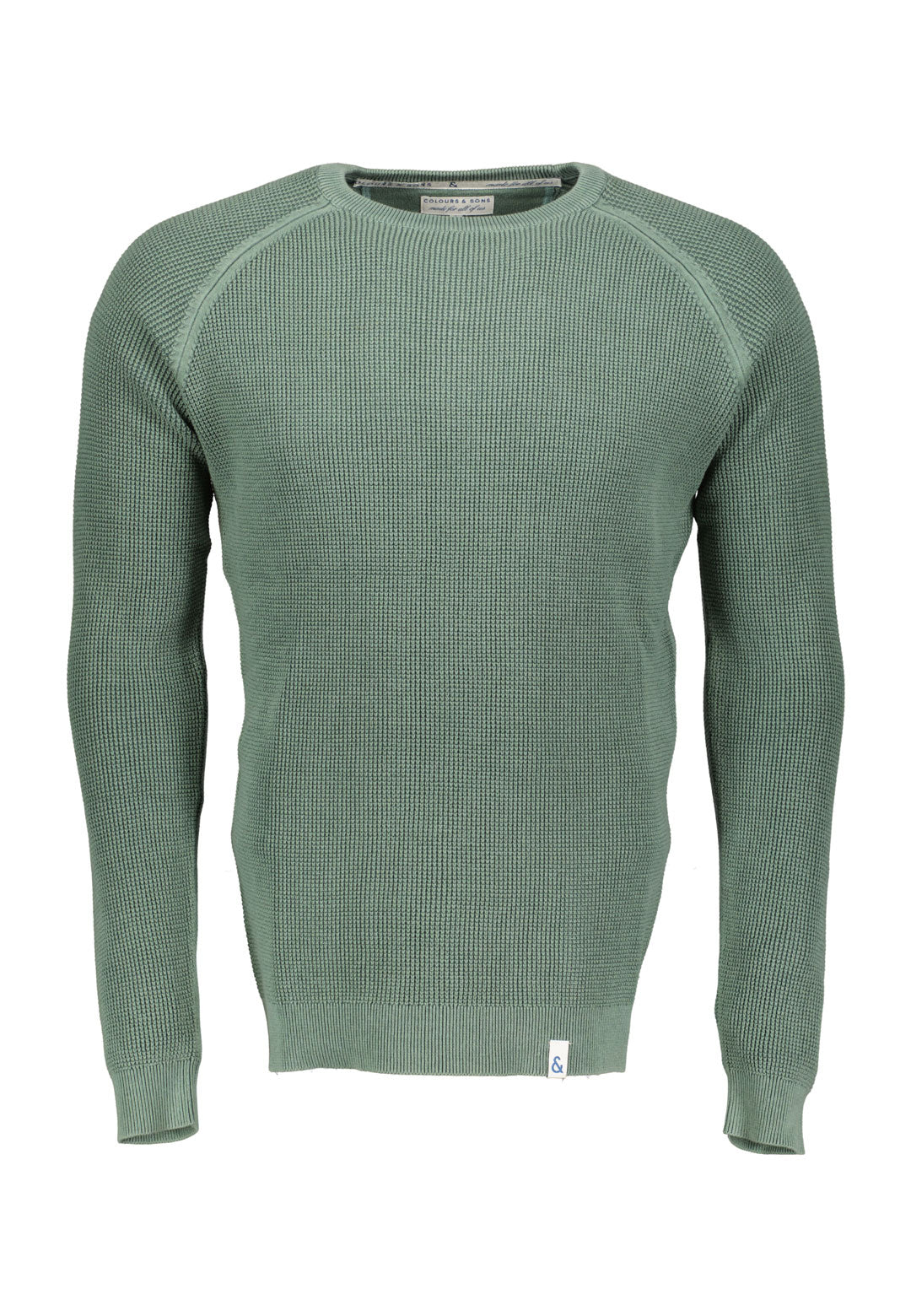 Roundneck-Washed in Uniform Pullover Colours and Sons