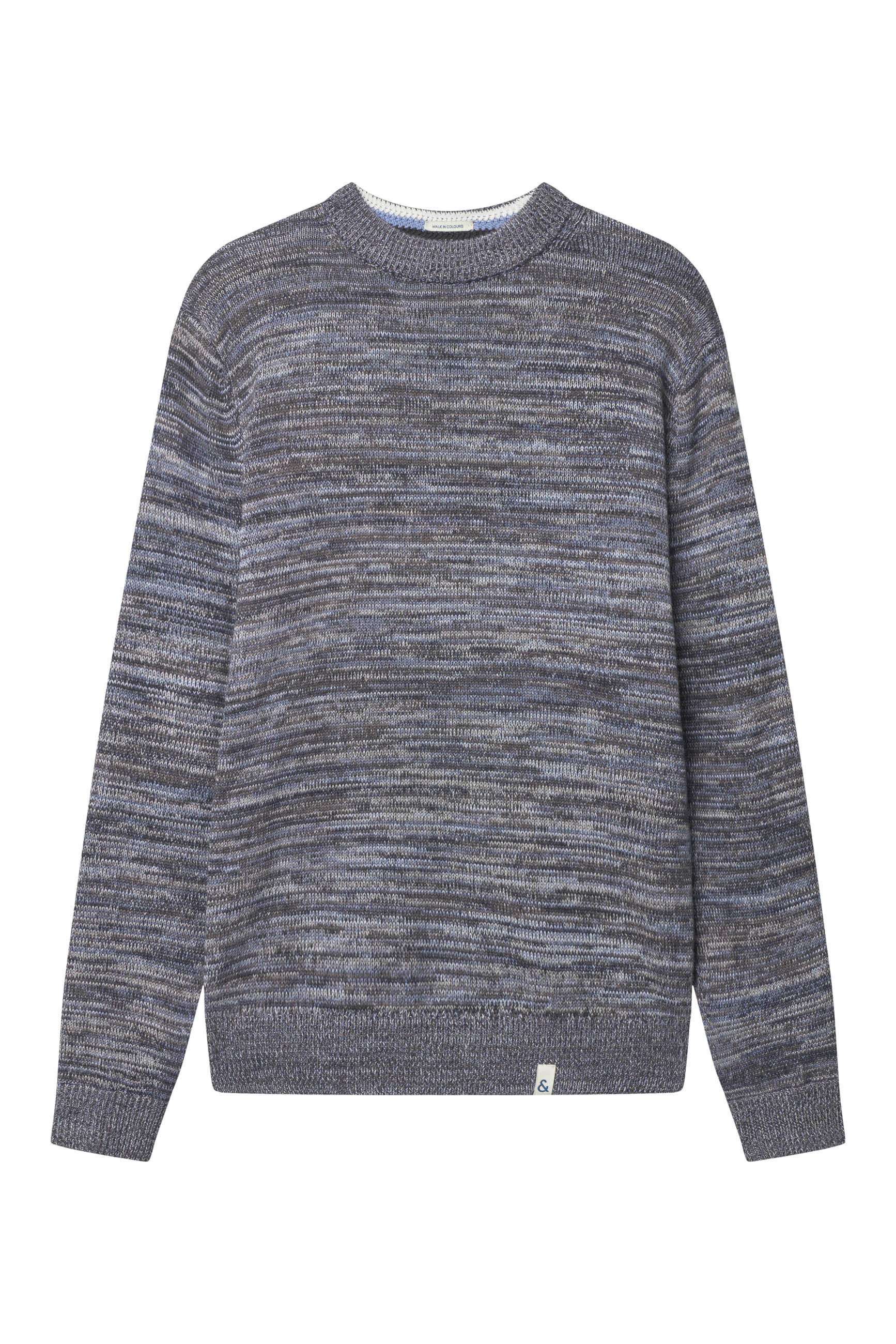 Roundneck Mouliné in Stone Mouliné Pullover Colours and Sons