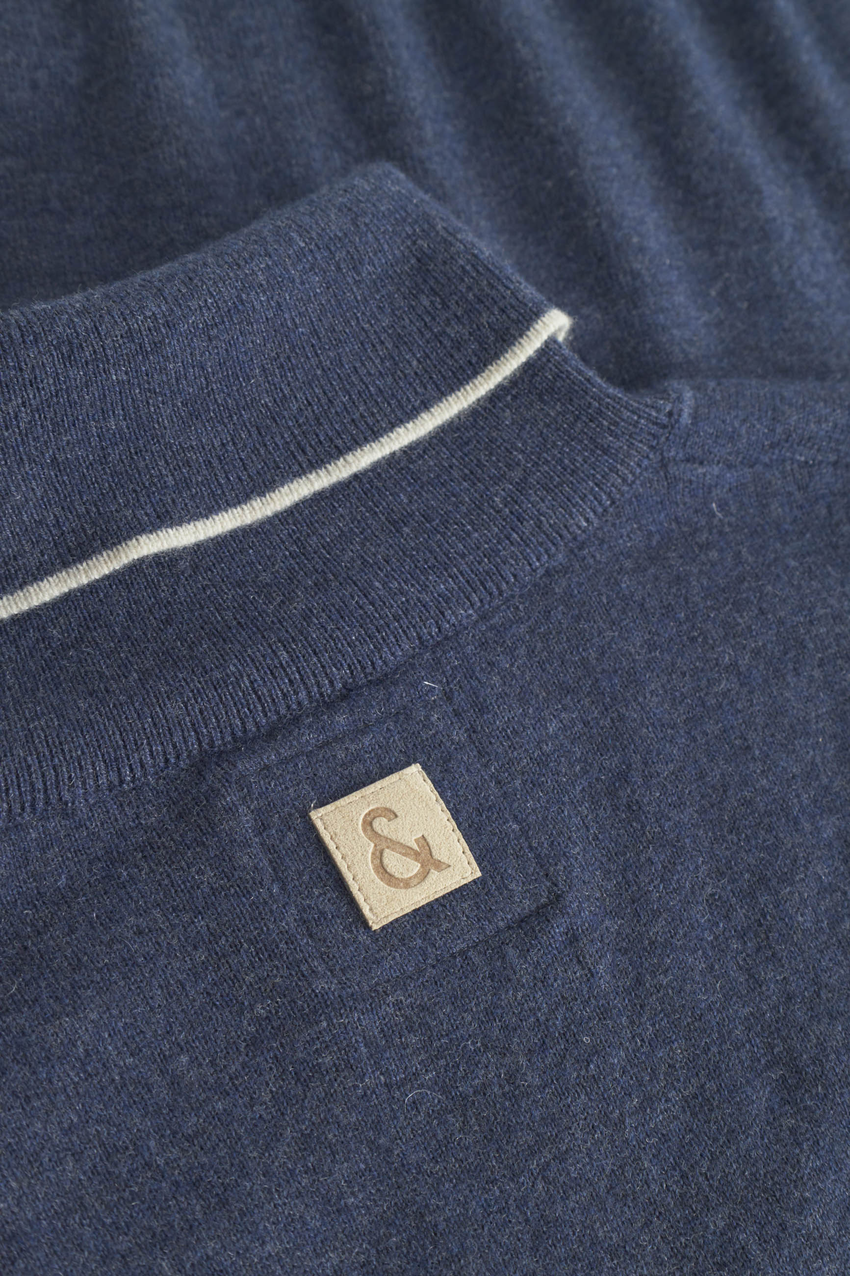 Turtleneck Merino Blend in Navy Pullover Colours and Sons