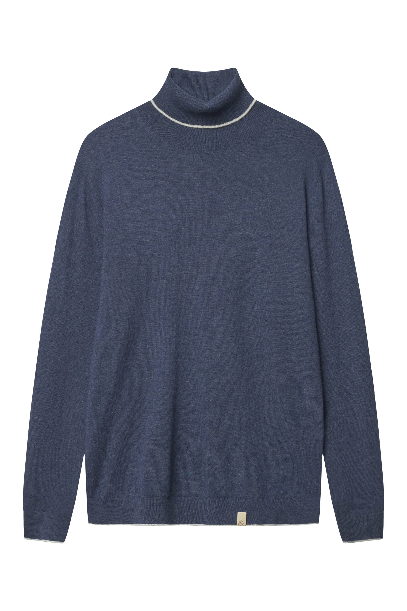 Turtleneck Merino Blend in Navy Pullover Colours and Sons