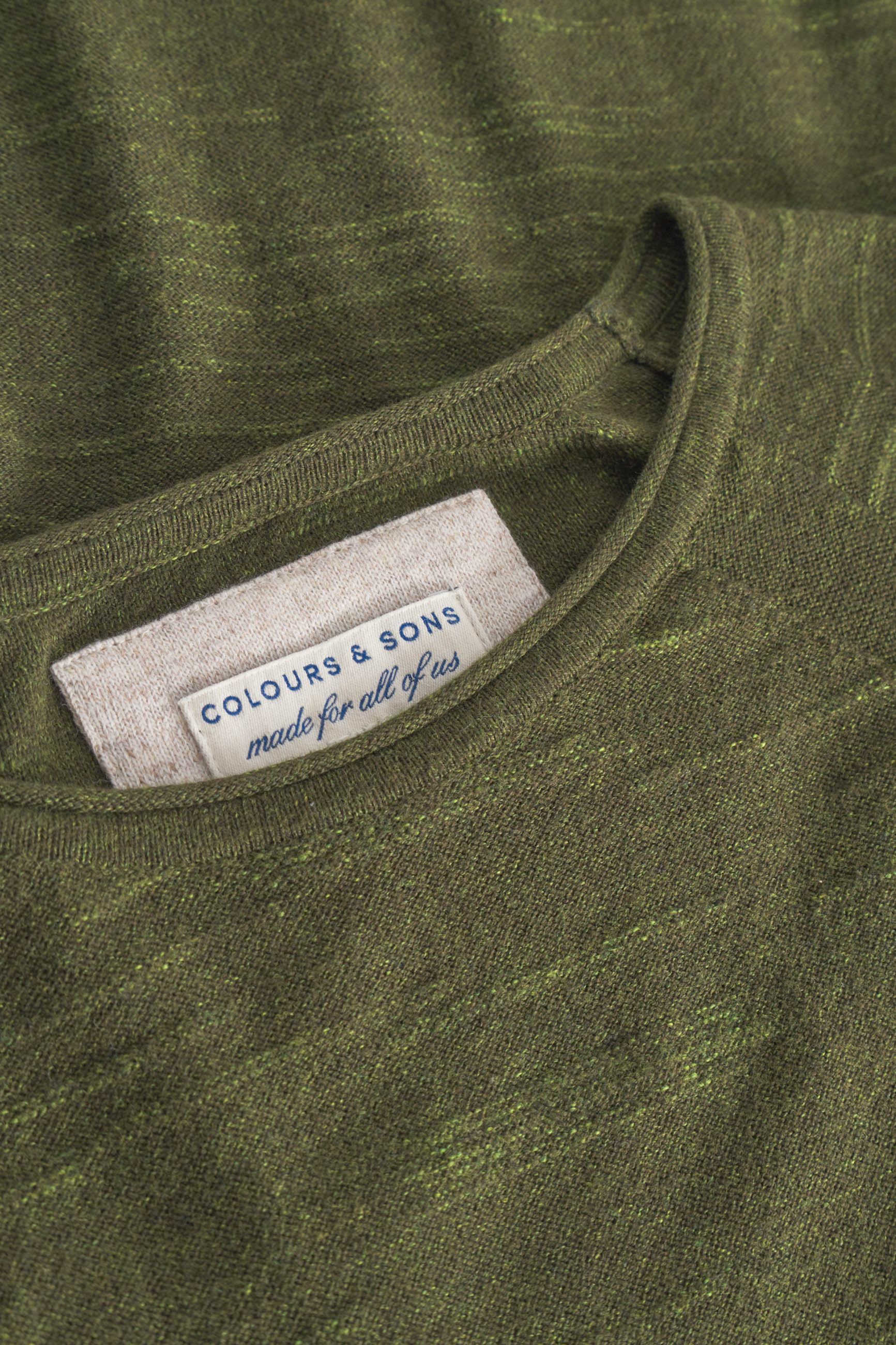 Roundneck Slub in Yucca Pullover Colours and Sons