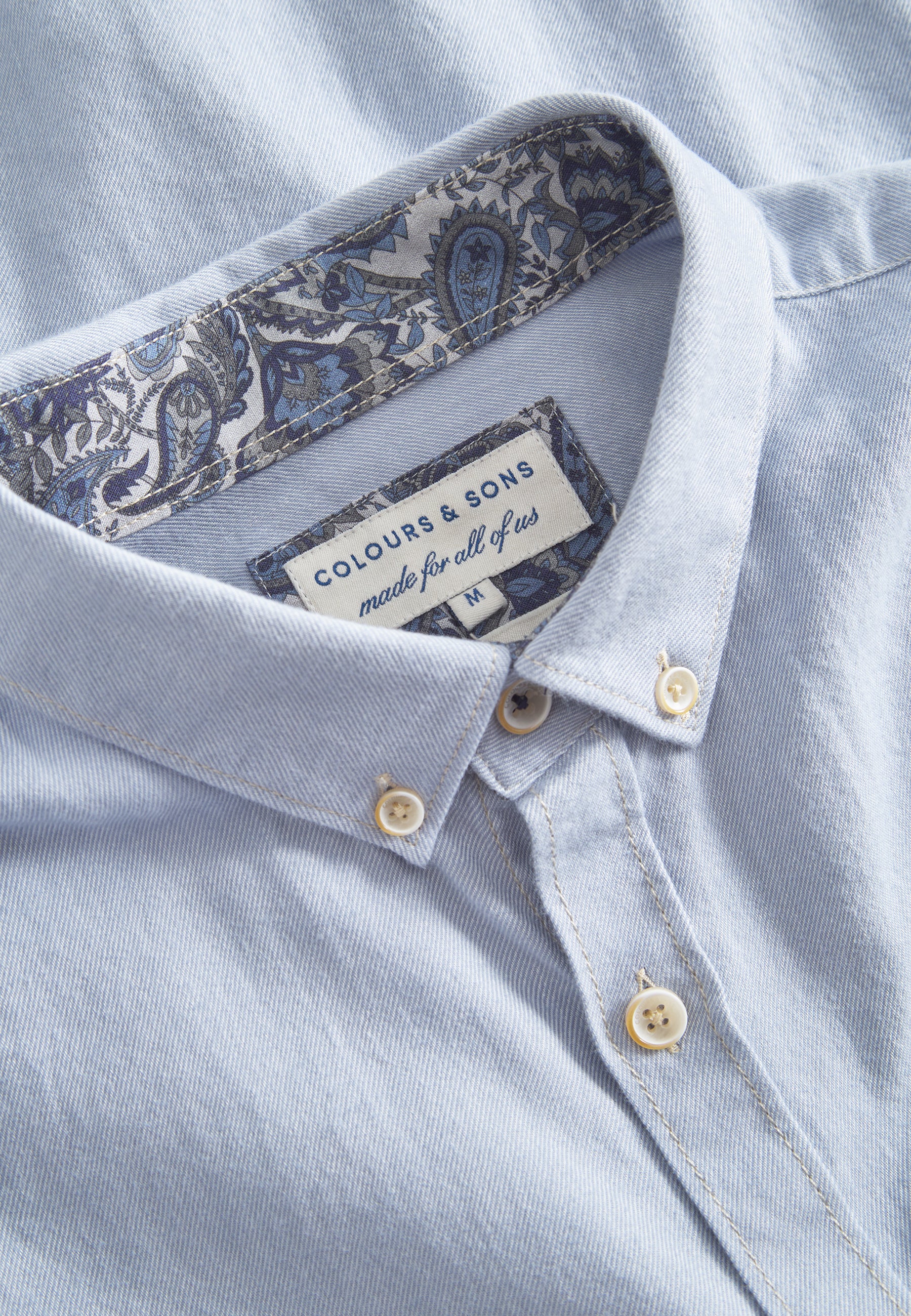 Shirt Brushed Twill in Lake Hemden Colours and Sons