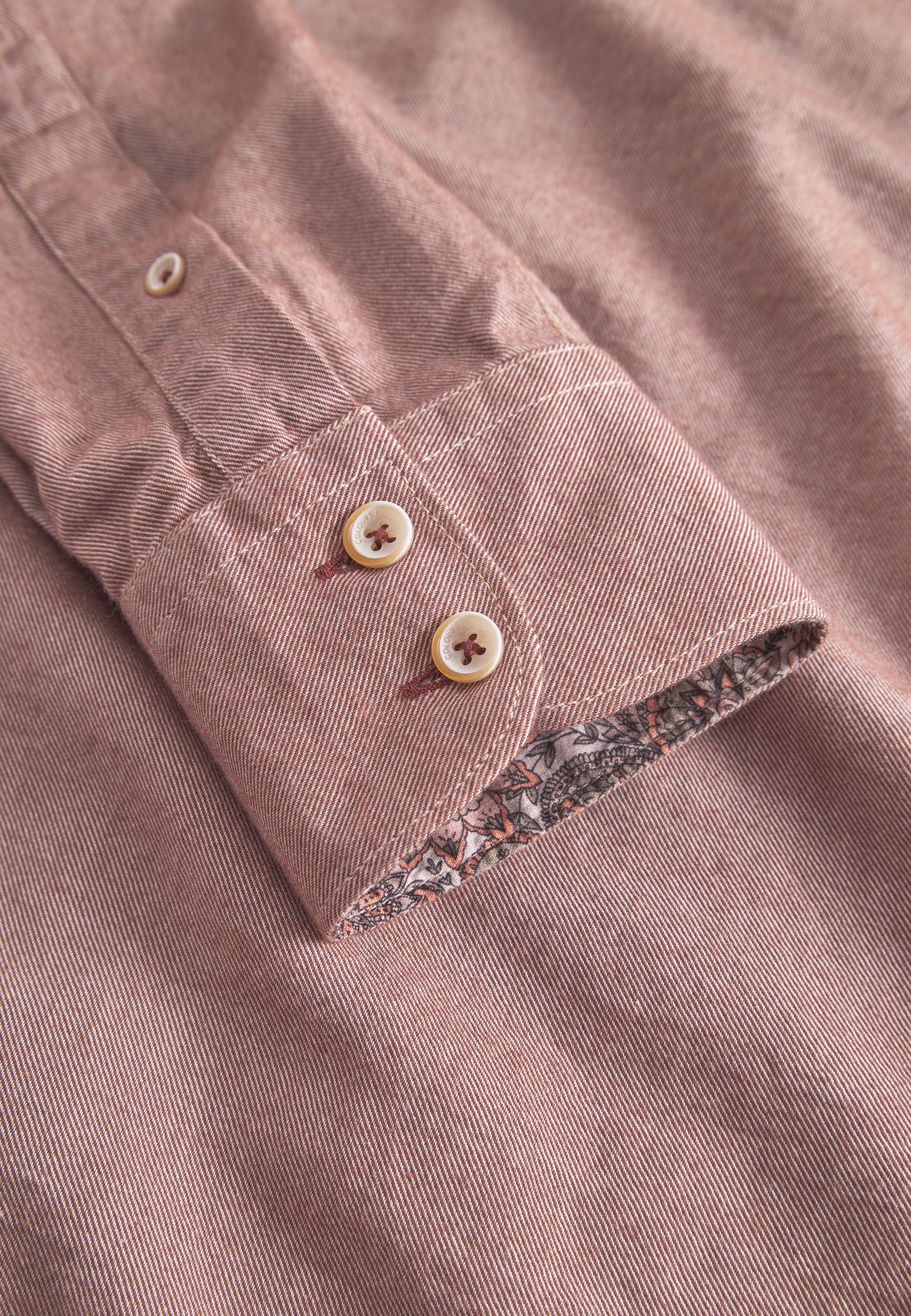 Shirt Brushed Twill in Soil Hemden Colours and Sons