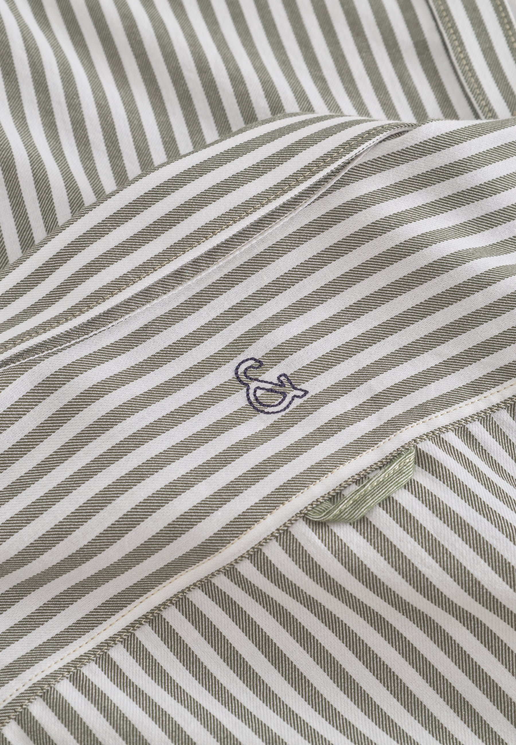 Shirt Brushed Twill Stripes in Clover Stripes Hemden Colours and Sons