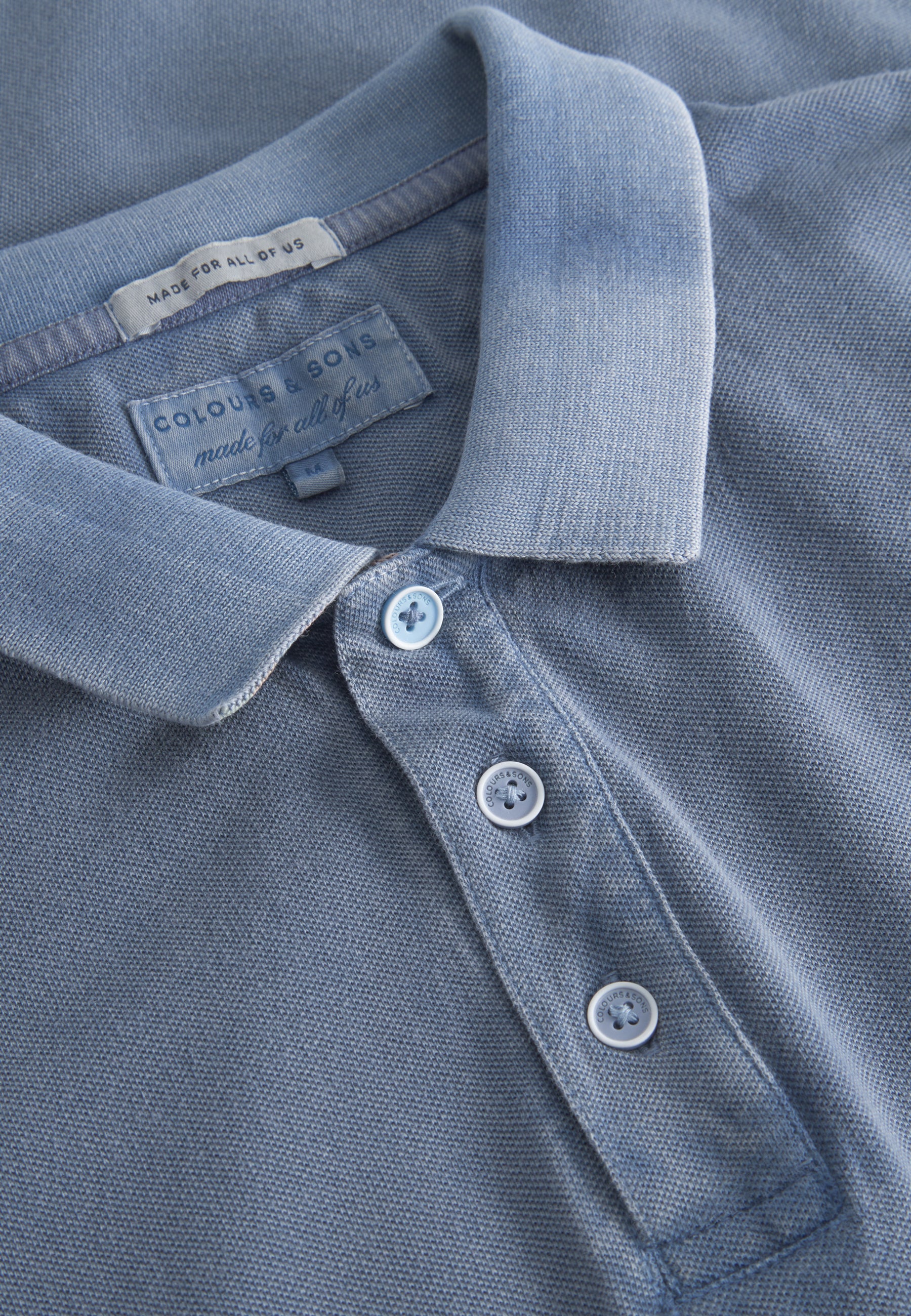 Polo-Garment Dyed in Denim T-Shirts Colours and Sons   