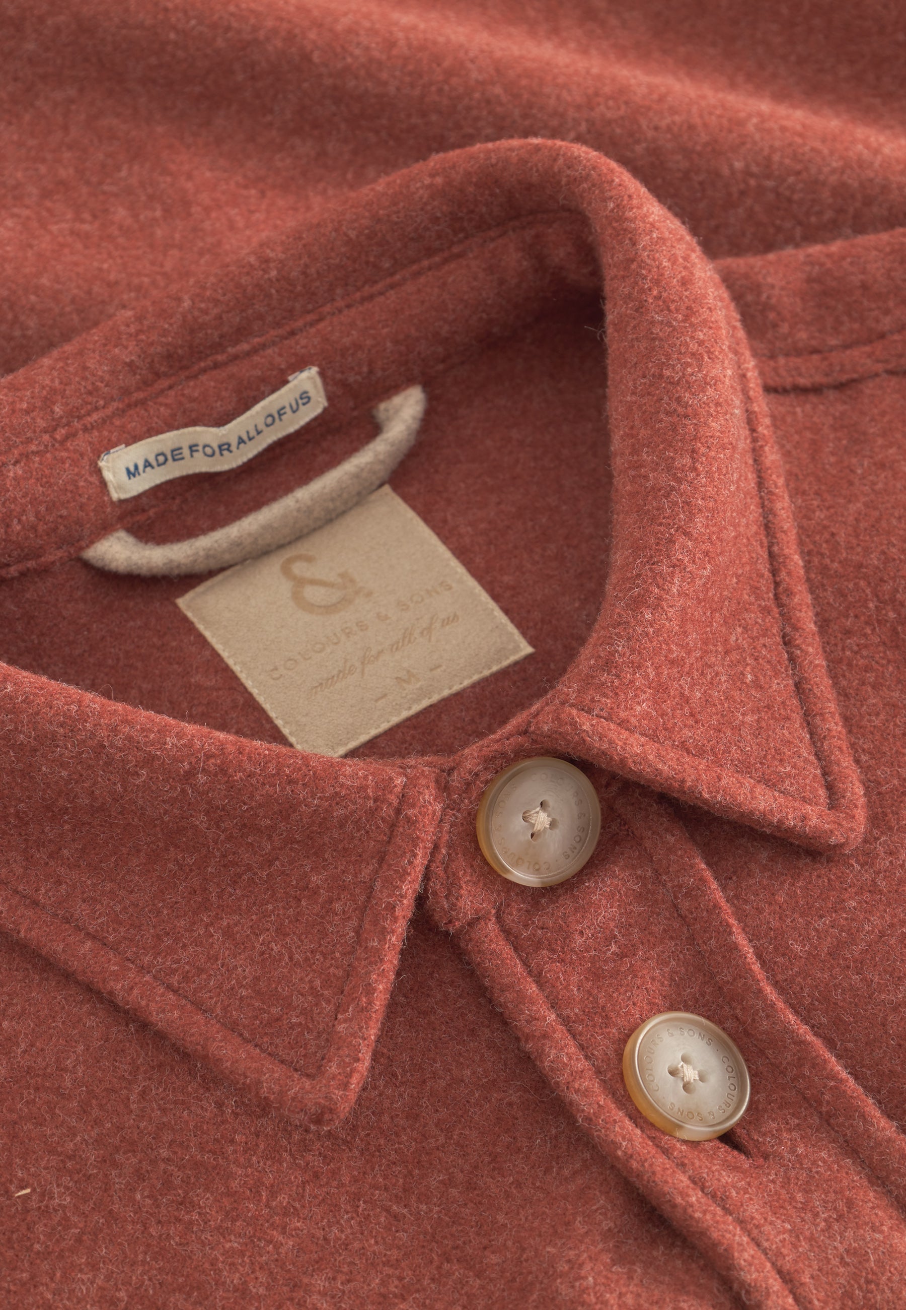 Worker Jacket Soft Touch in Brandy Jacken Colours and Sons