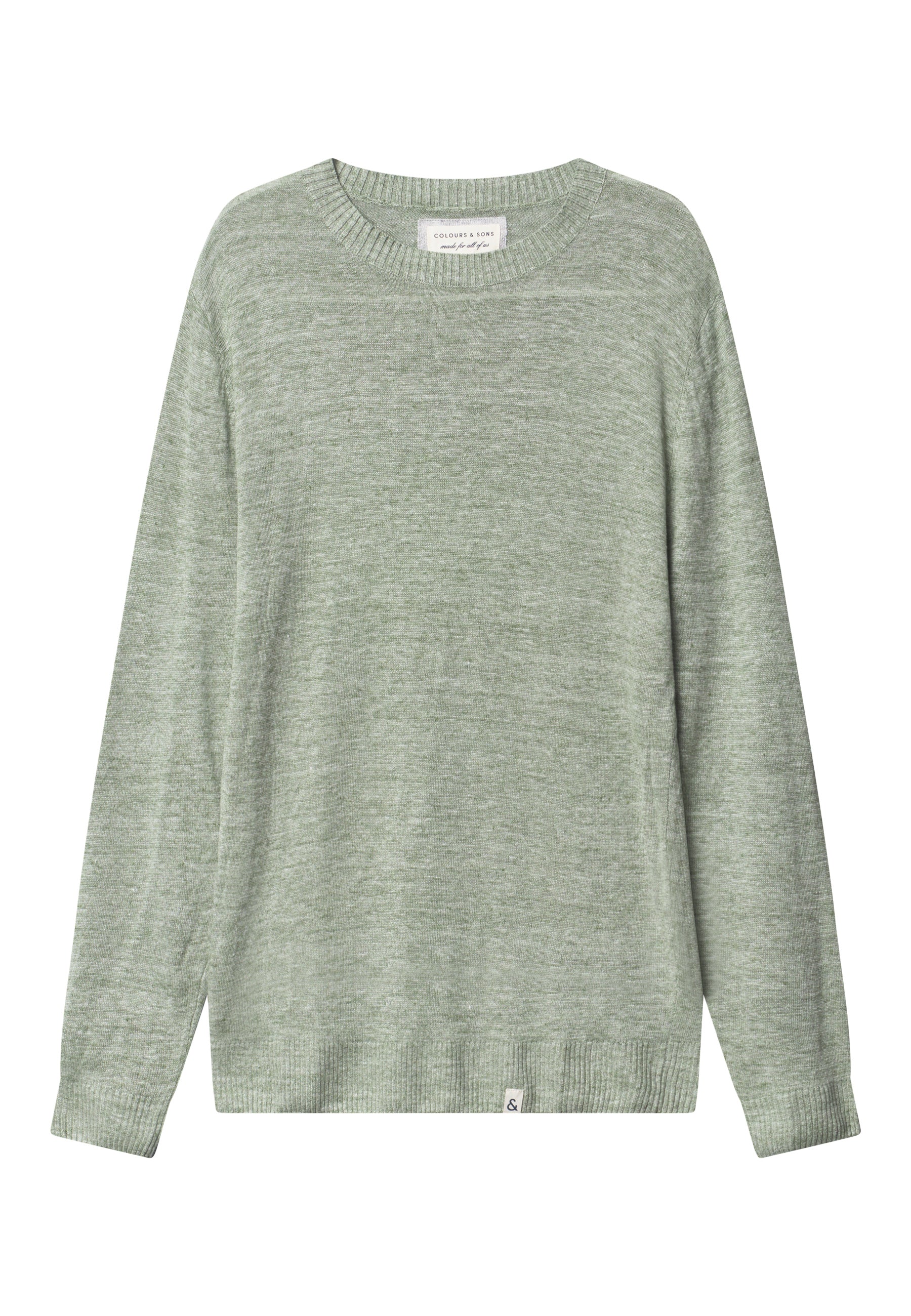 Roundneck-Linen in Lime Pullover Colours and Sons
