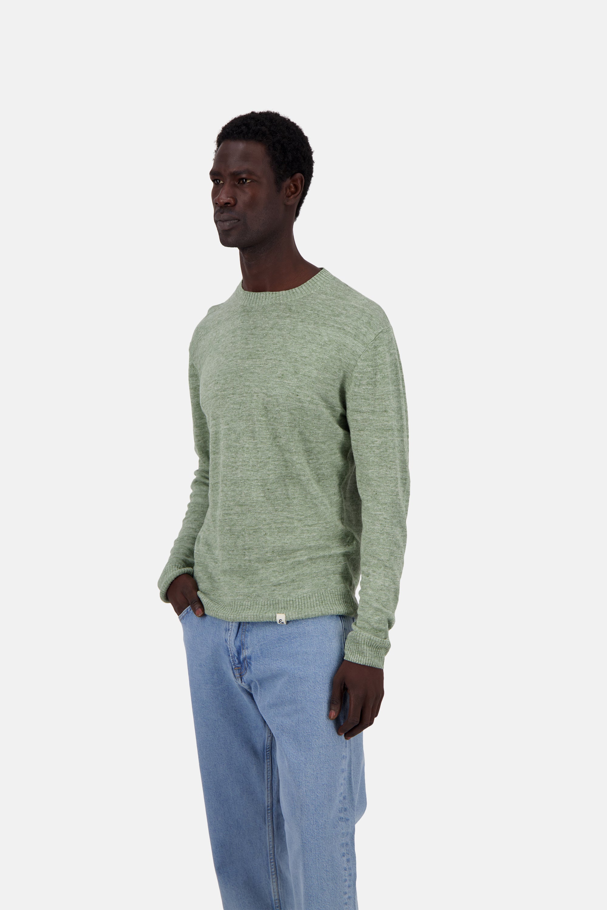 Roundneck-Linen in Lime Pullover Colours and Sons