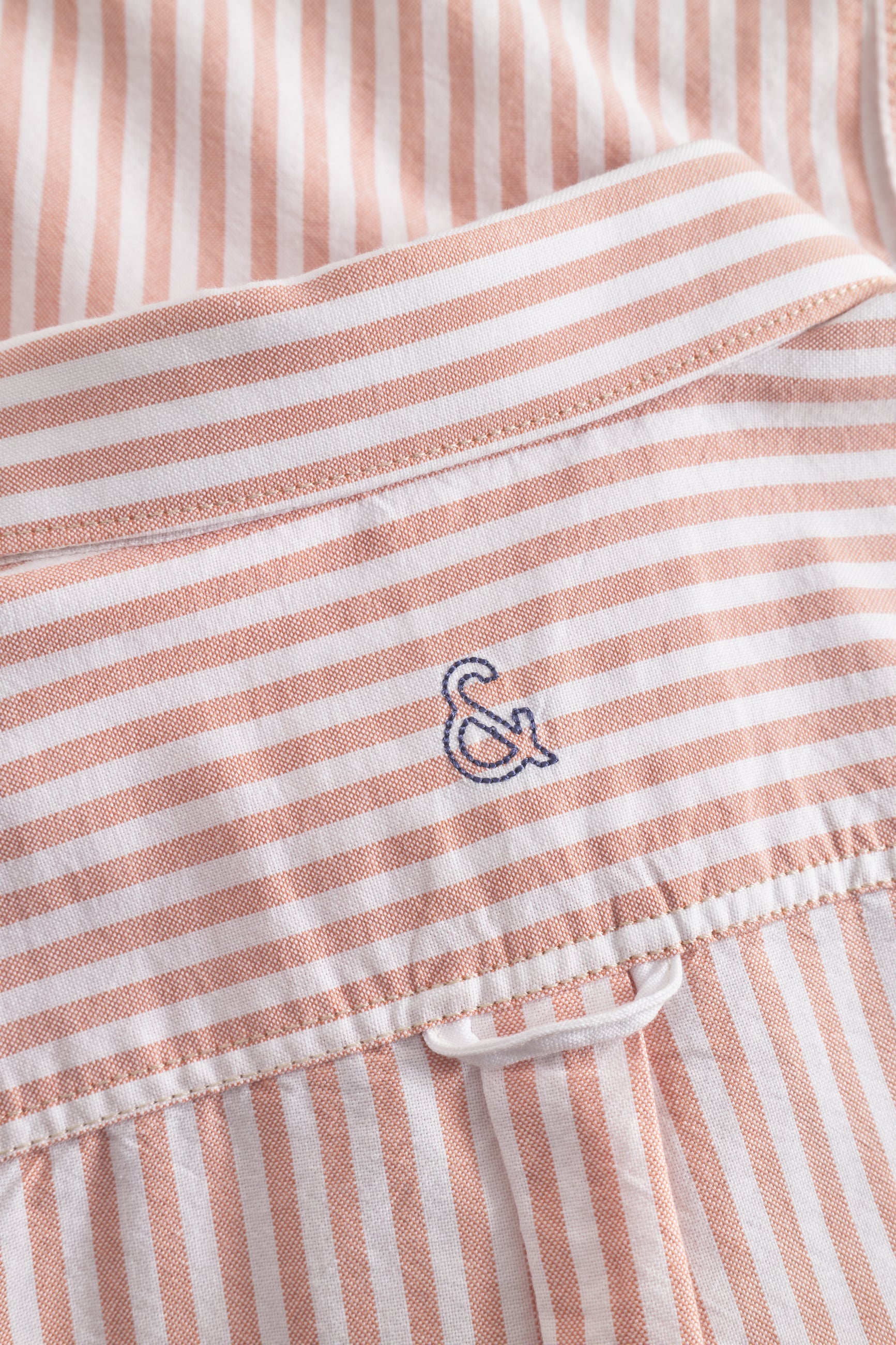 Shirt-Soft Oxford Stripes in Salmon Stripes Hemden Colours and Sons