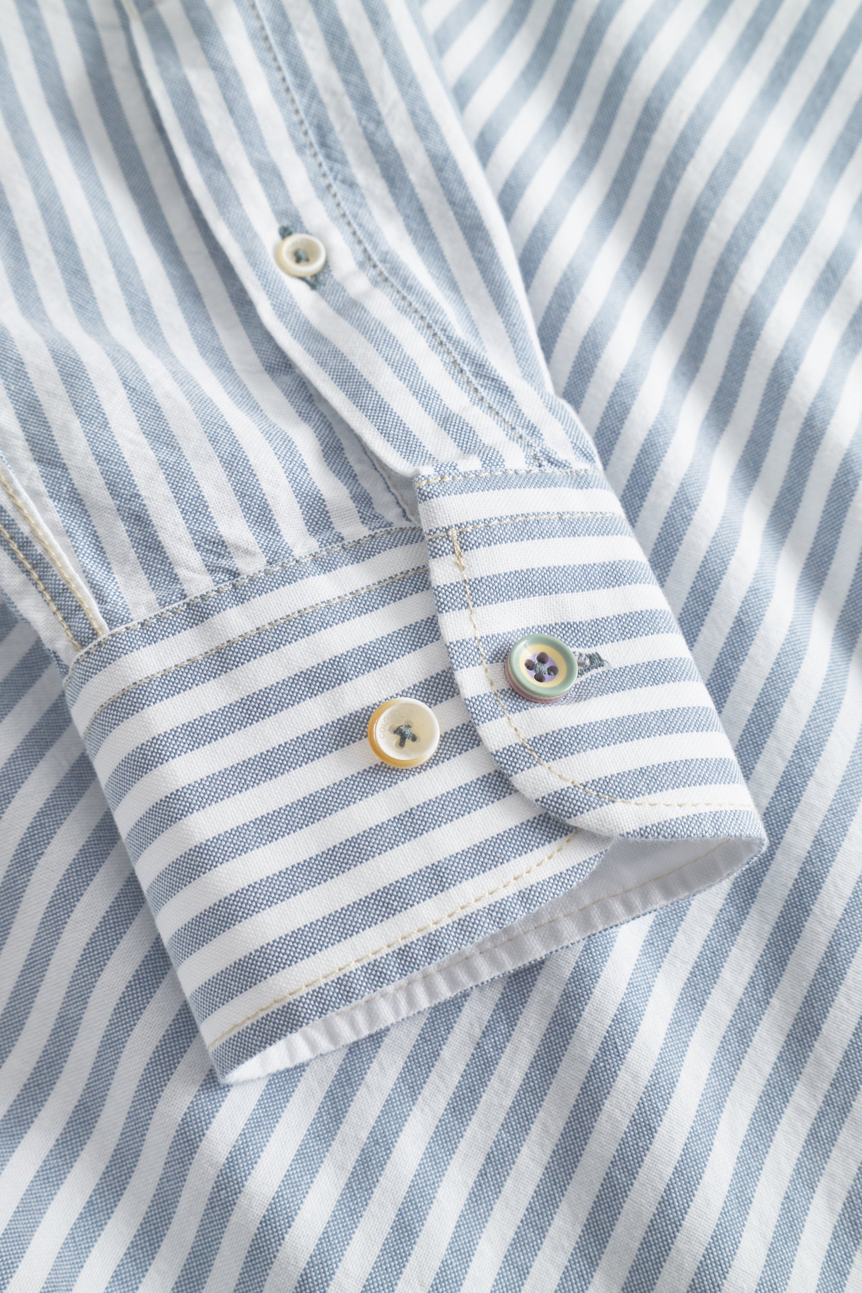 Shirt-Soft Oxford Stripes in Sky Stripes Hemden Colours and Sons