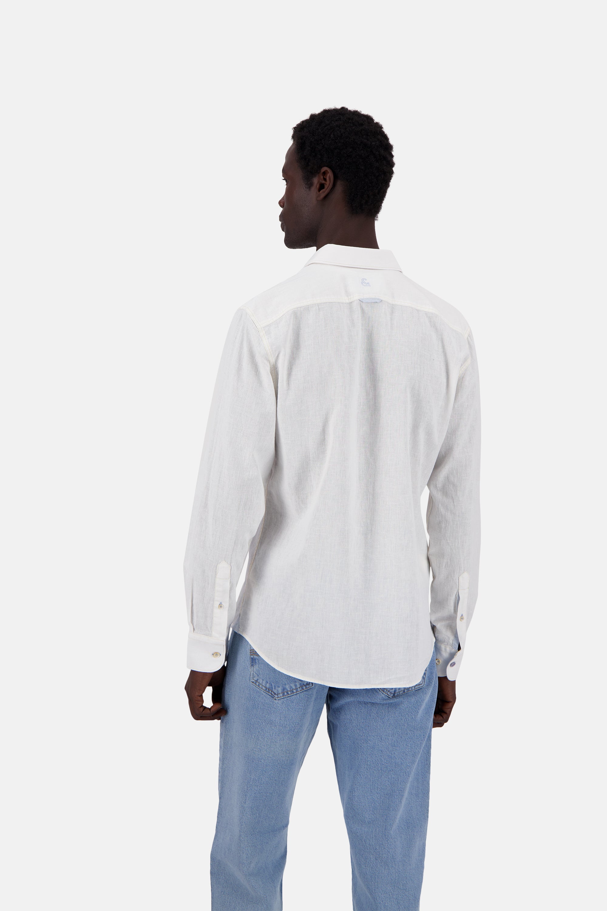 Shirt-Linen Blend Kent in White Hemden Colours and Sons