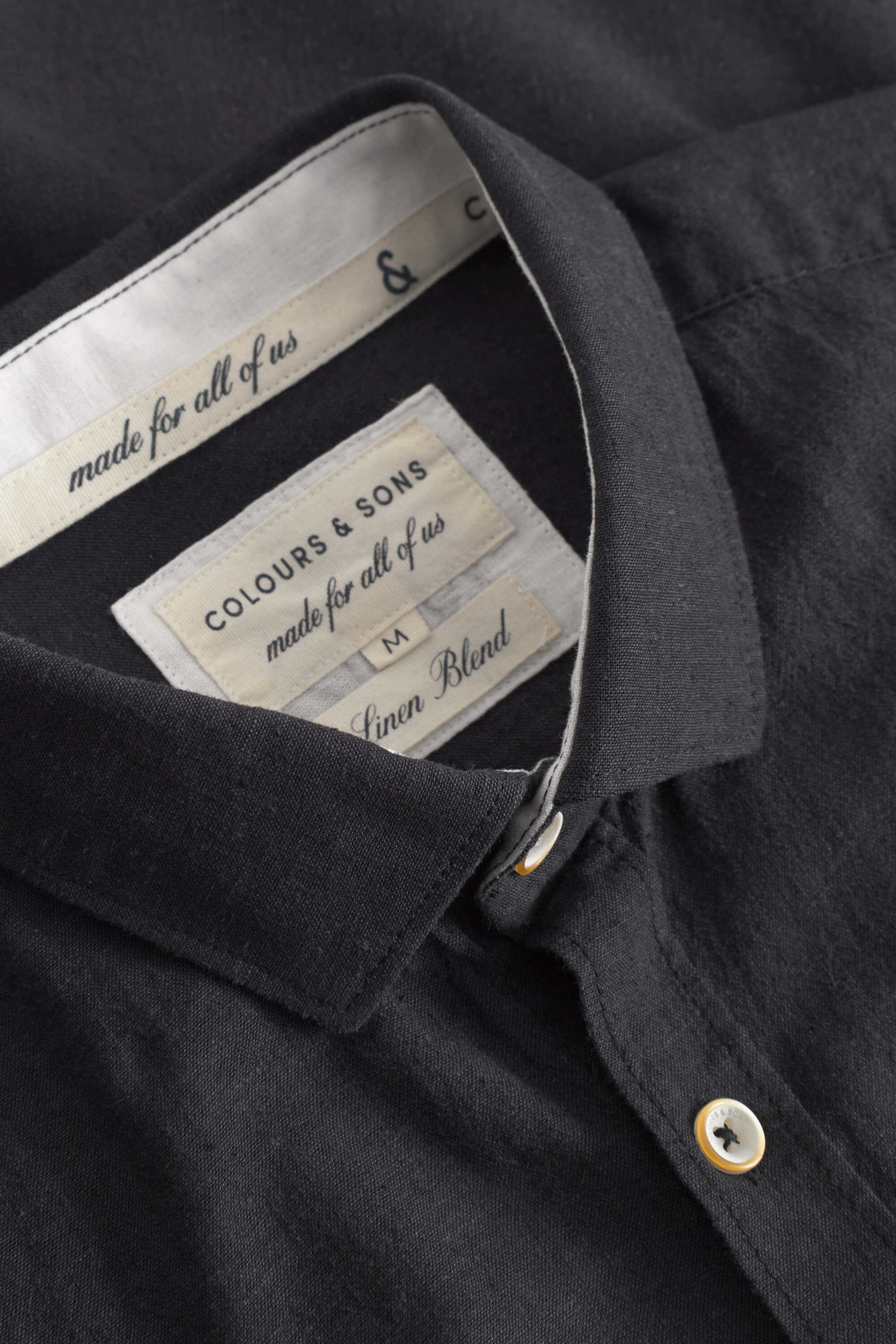 Shirt-Linen Blend Kent in Anthracite Hemden Colours and Sons