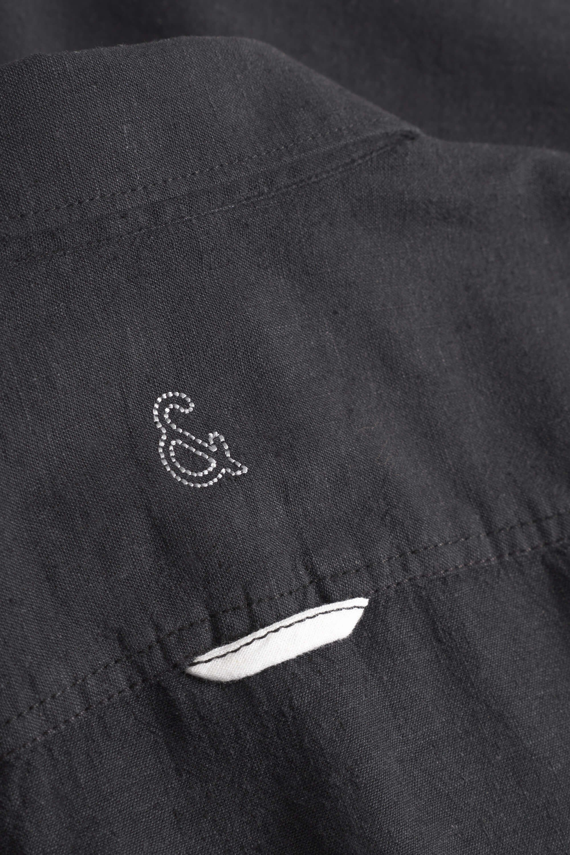 Shirt-Linen Blend Kent in Anthracite Hemden Colours and Sons