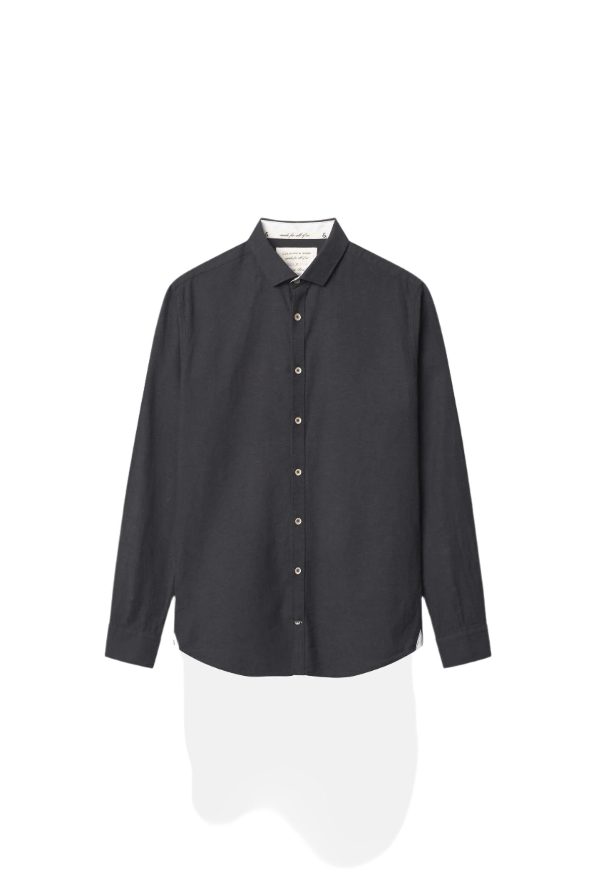 Shirt-Linen Blend Kent in Anthracite Hemden Colours and Sons