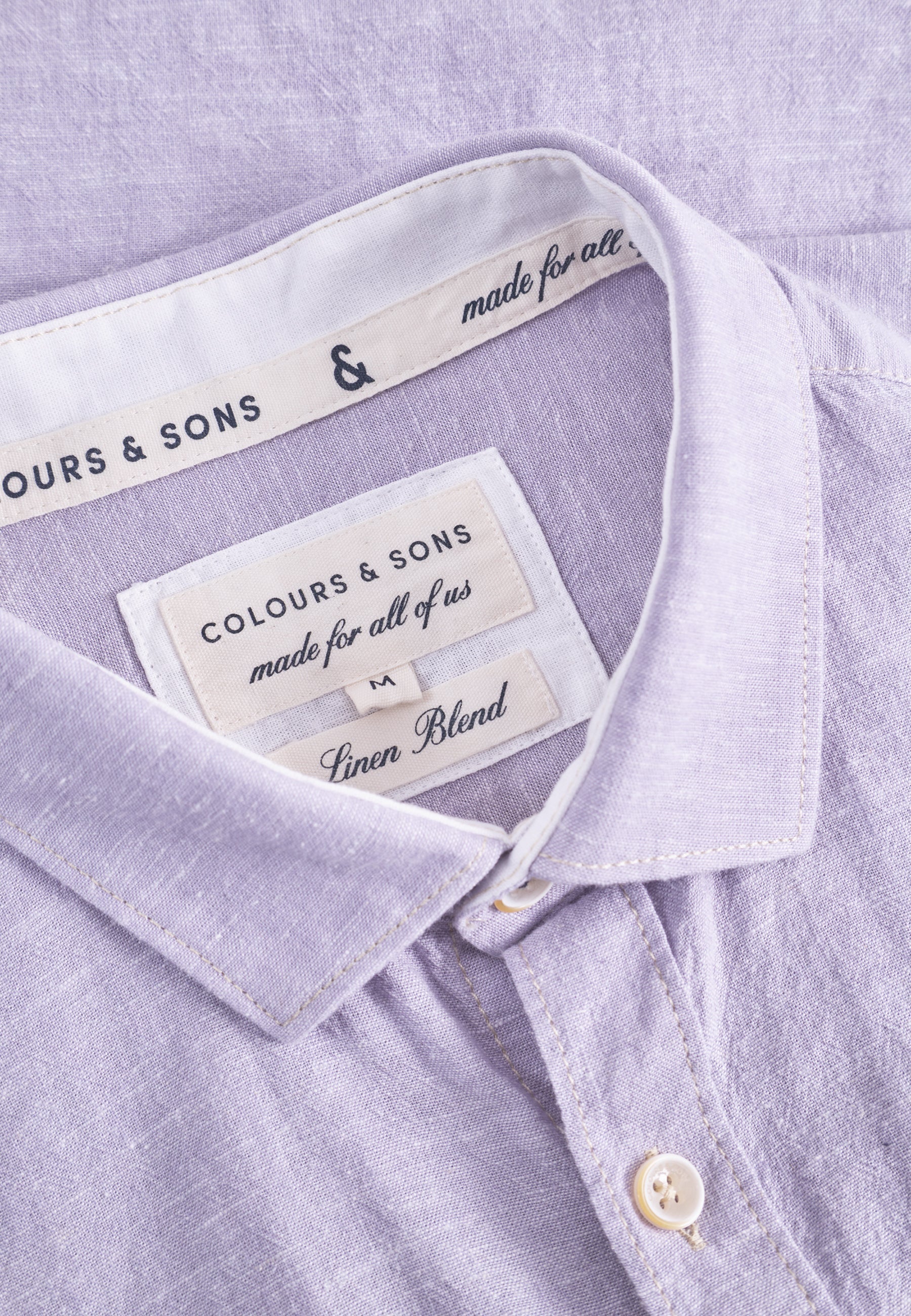 Shirt-Linen Blend Kent in Orchid Hemden Colours and Sons