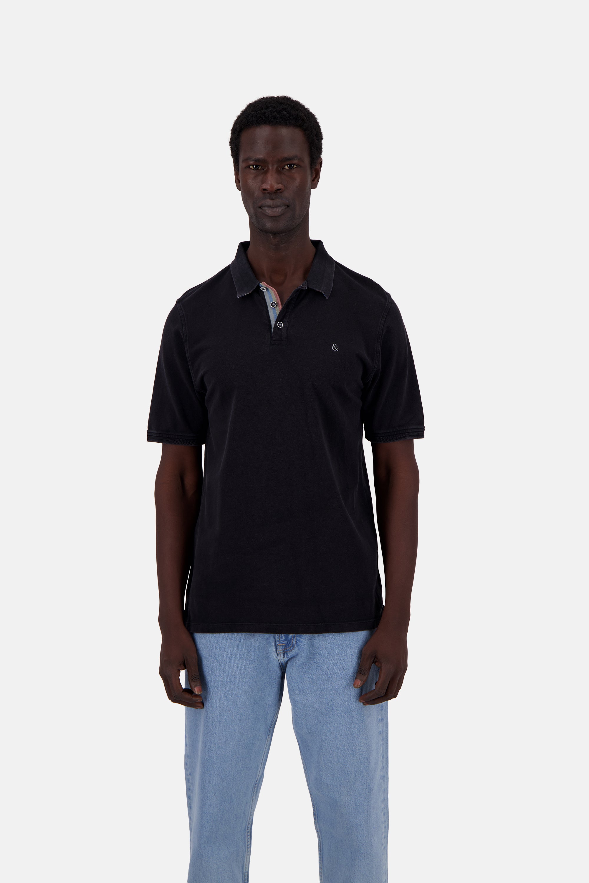 Polo-Garment Dyed in Anthracite T-Shirts Colours and Sons