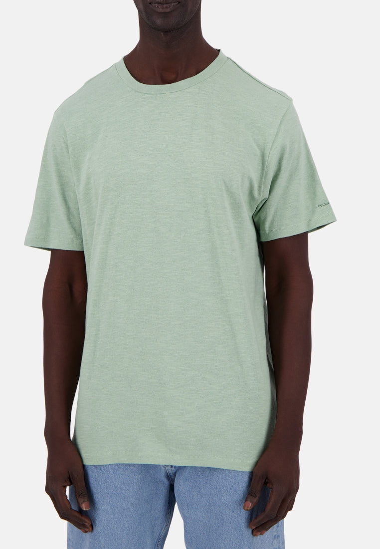 T-Shirt-Linen Blend in Lime T-Shirts Colours and Sons