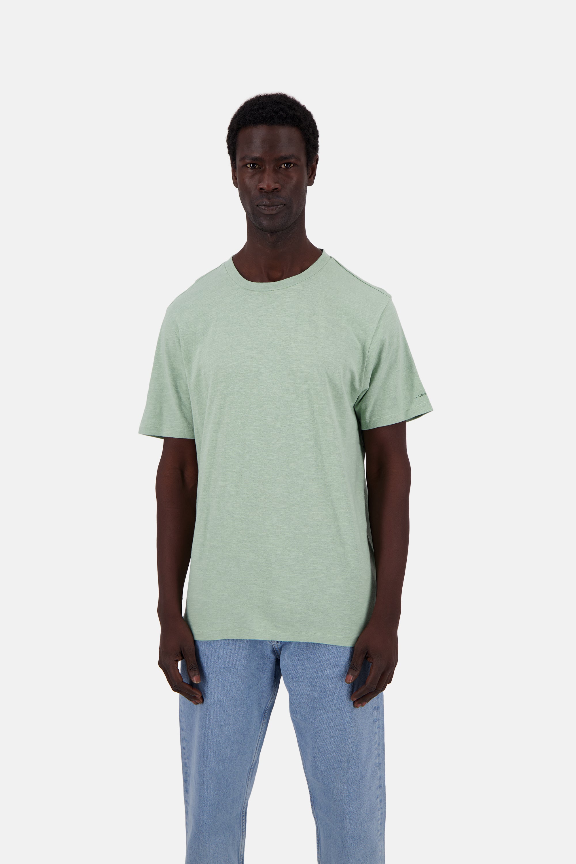 T-Shirt-Linen Blend in Lime T-Shirts Colours and Sons