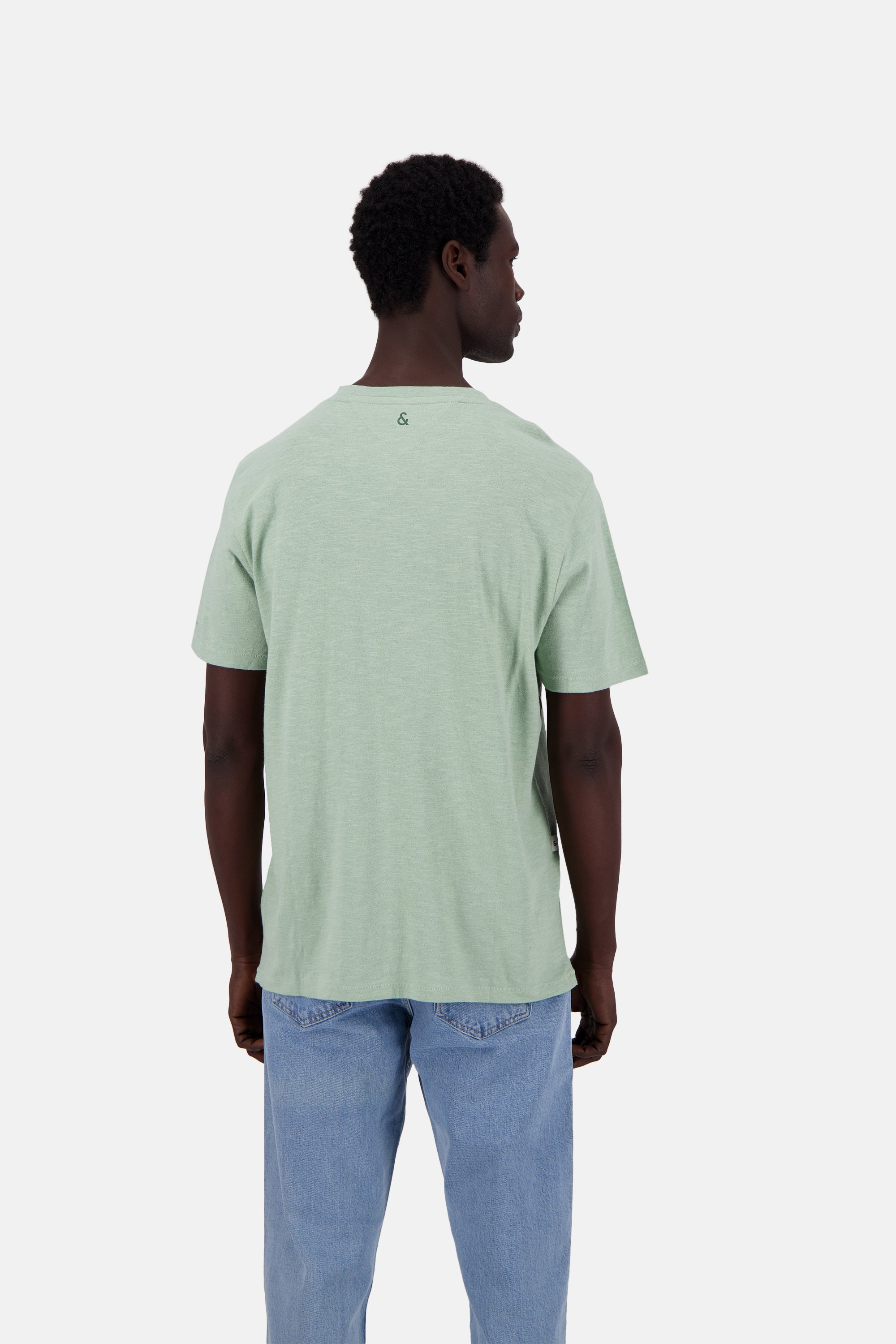 T-Shirt-Linen Blend in Lime T-Shirts Colours and Sons