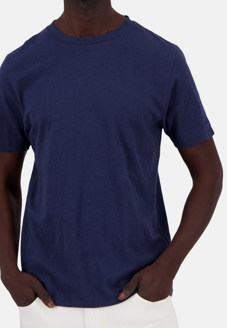 T-Shirt-Linen Blend in Navy T-Shirts Colours and Sons