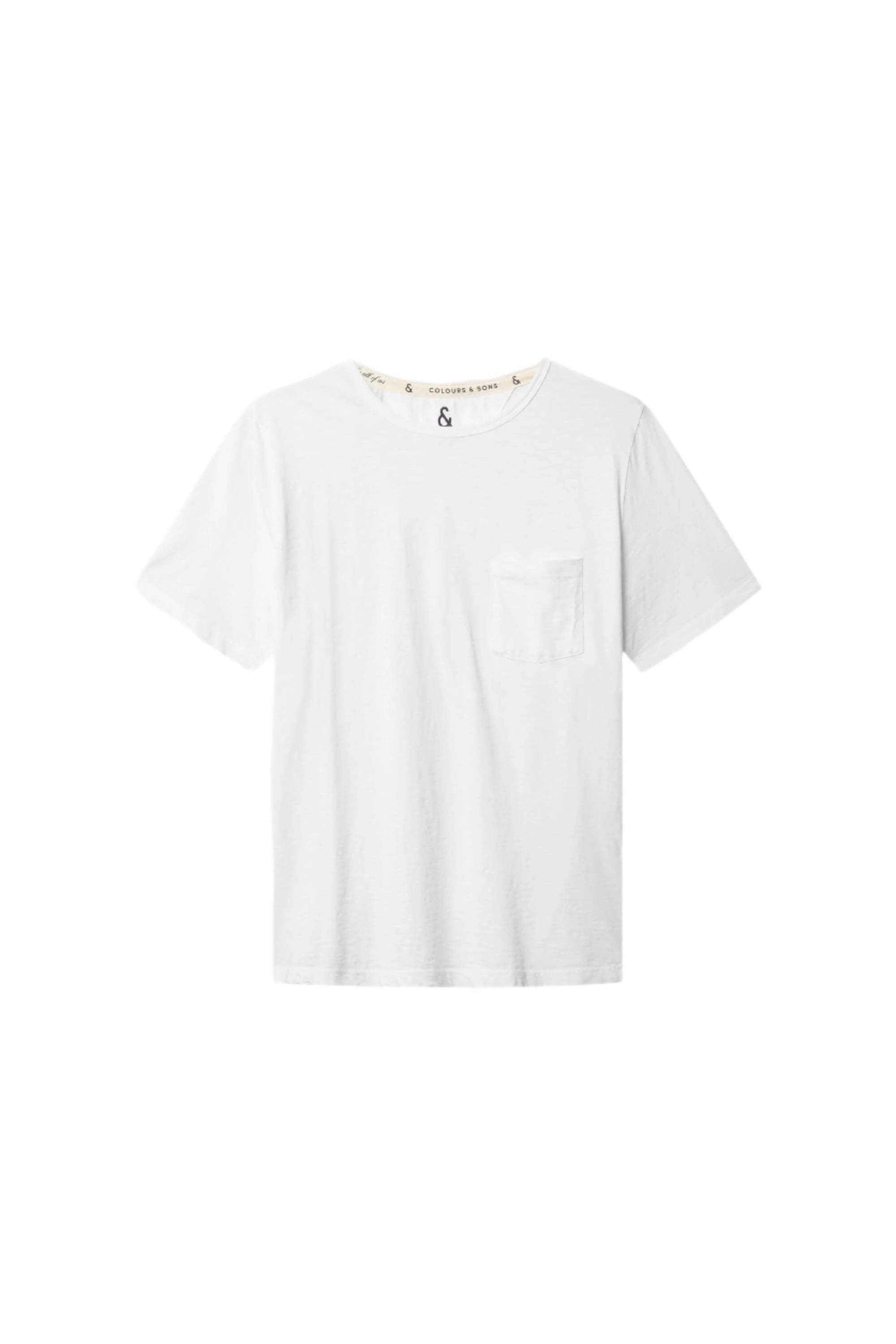 T-Shirt - Slub in White T-Shirts Colours and Sons