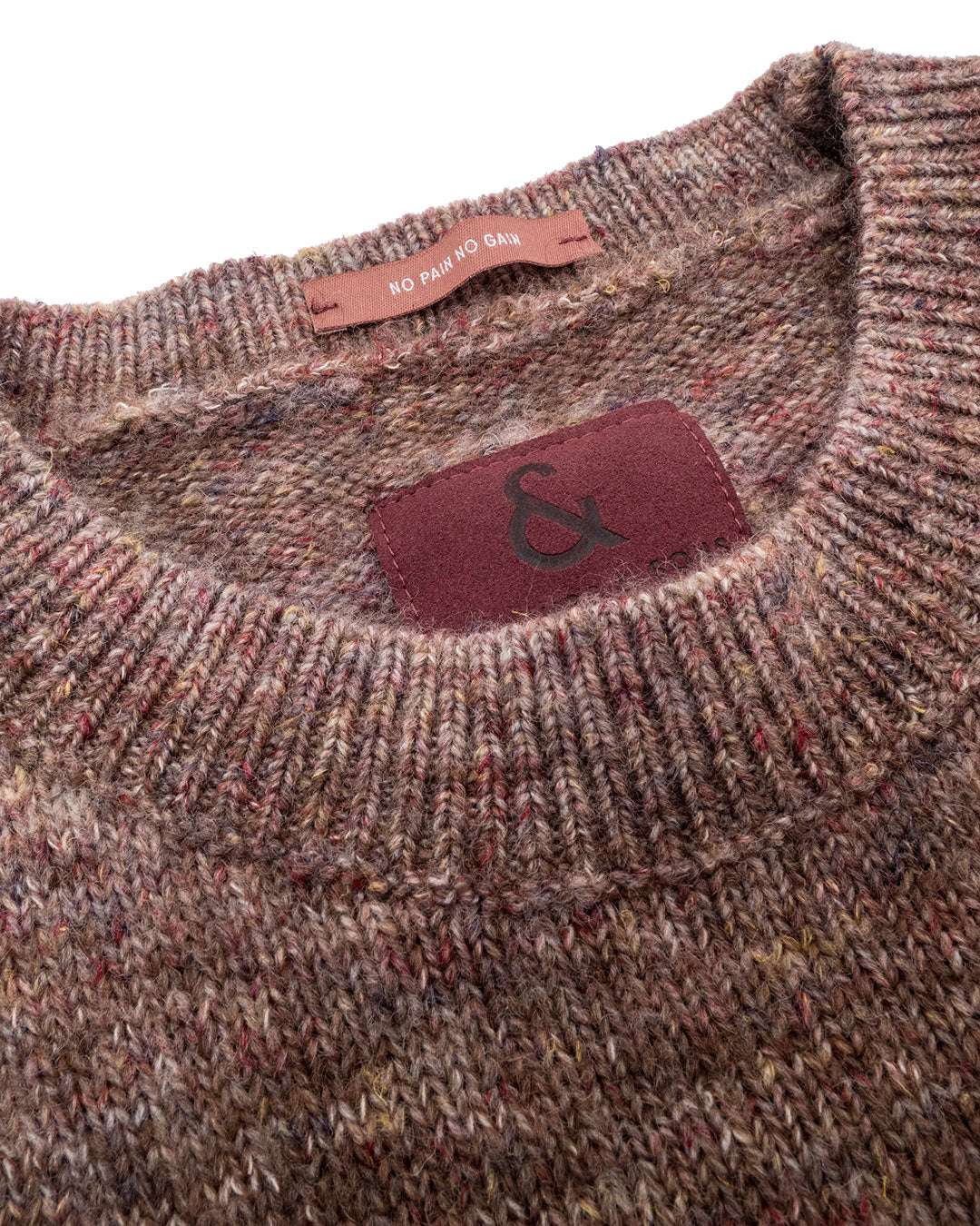 Roundneck Degradé in Old Rose Stripes Pullover Colours and Sons   