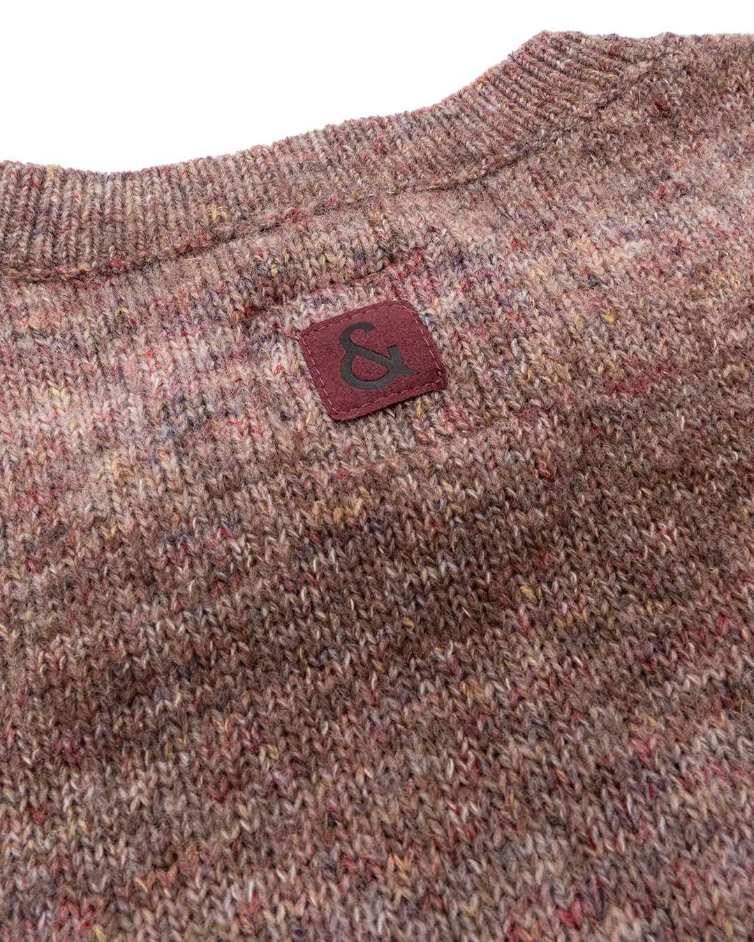 Roundneck Degradé in Old Rose Stripes Pullover Colours and Sons   