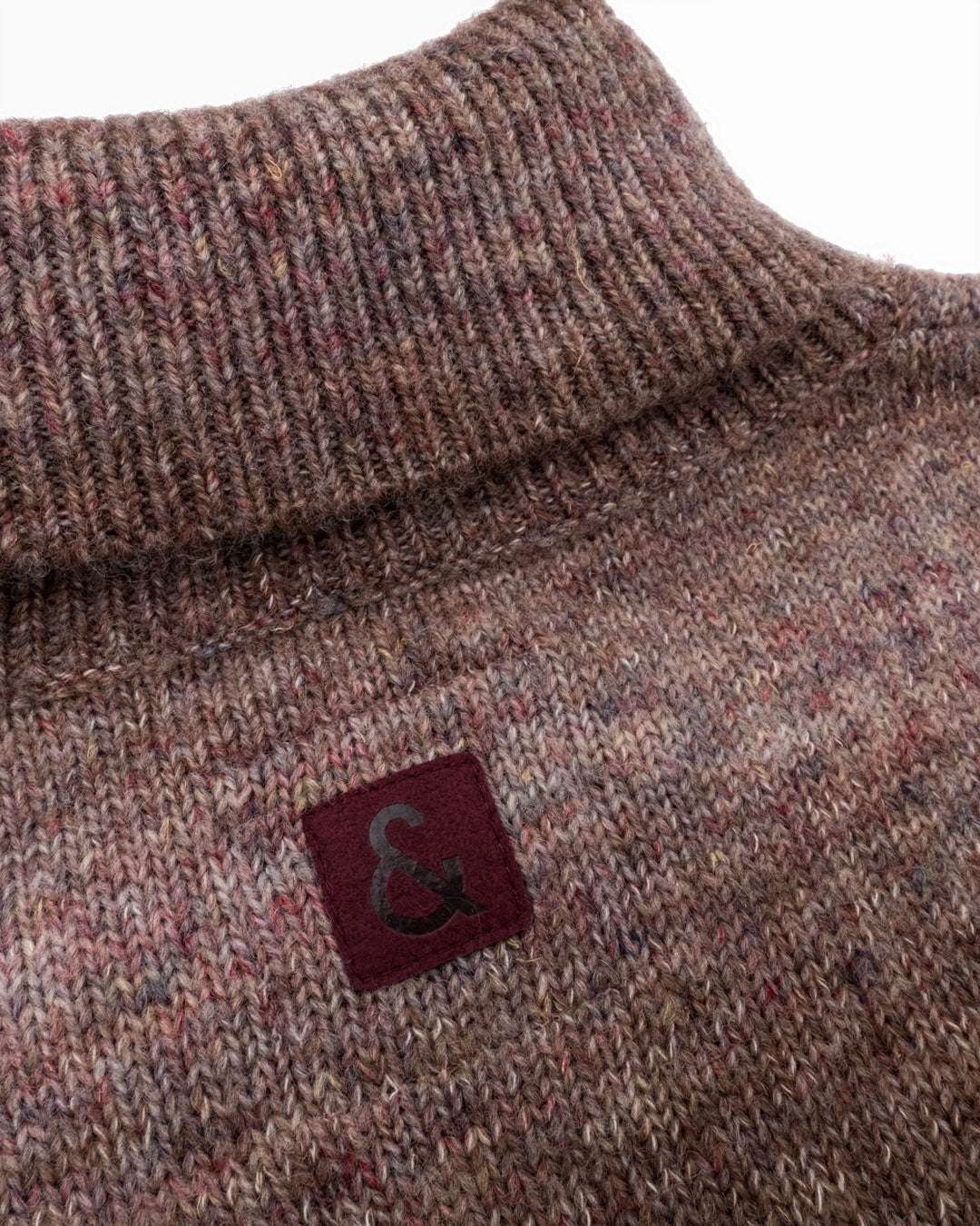 Turtleneck Degradé in Old Rose Stripes Pullover Colours and Sons   