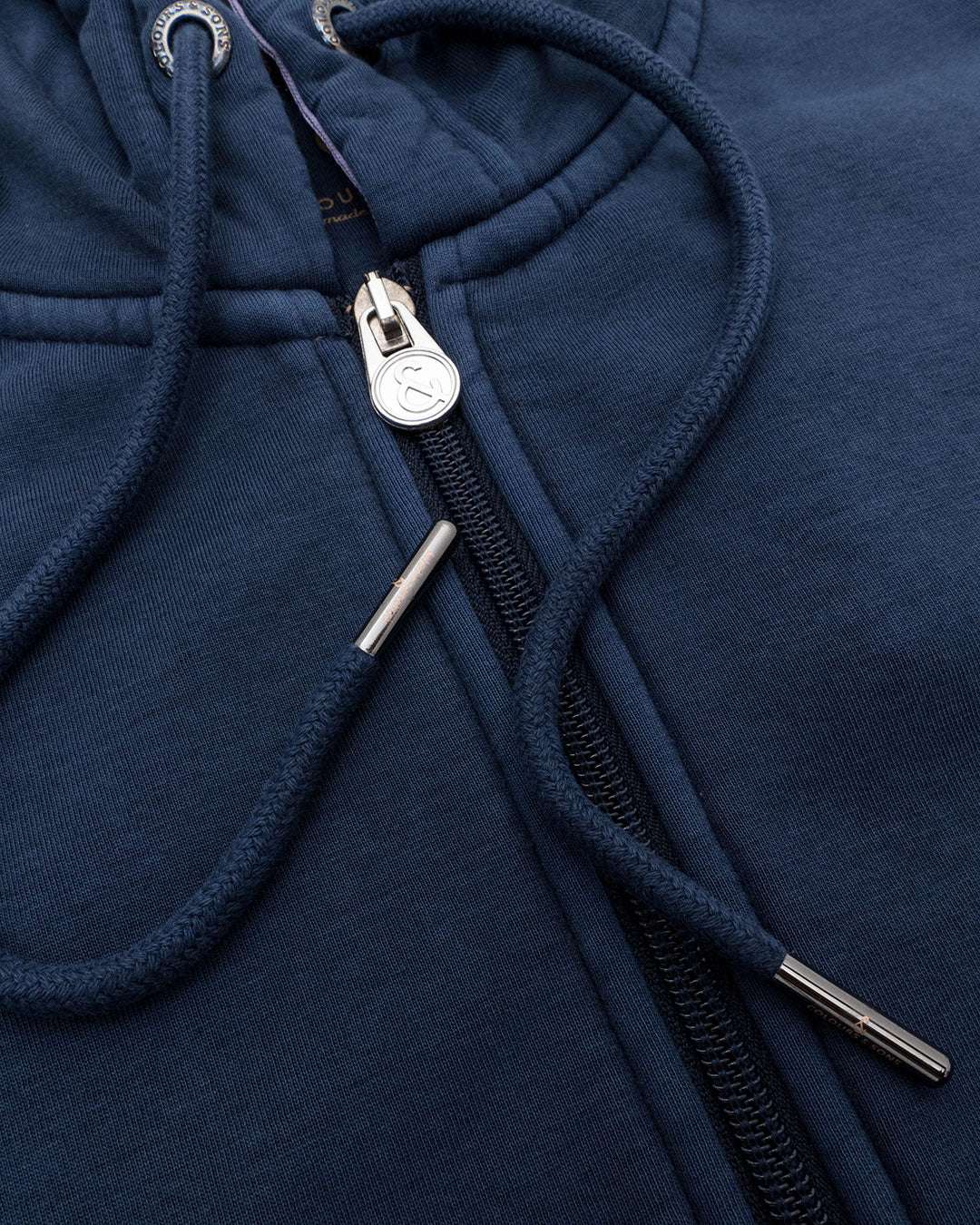 Hoodie-Zip Pigment Dyed in Midnight Sweatjacken Colours and Sons