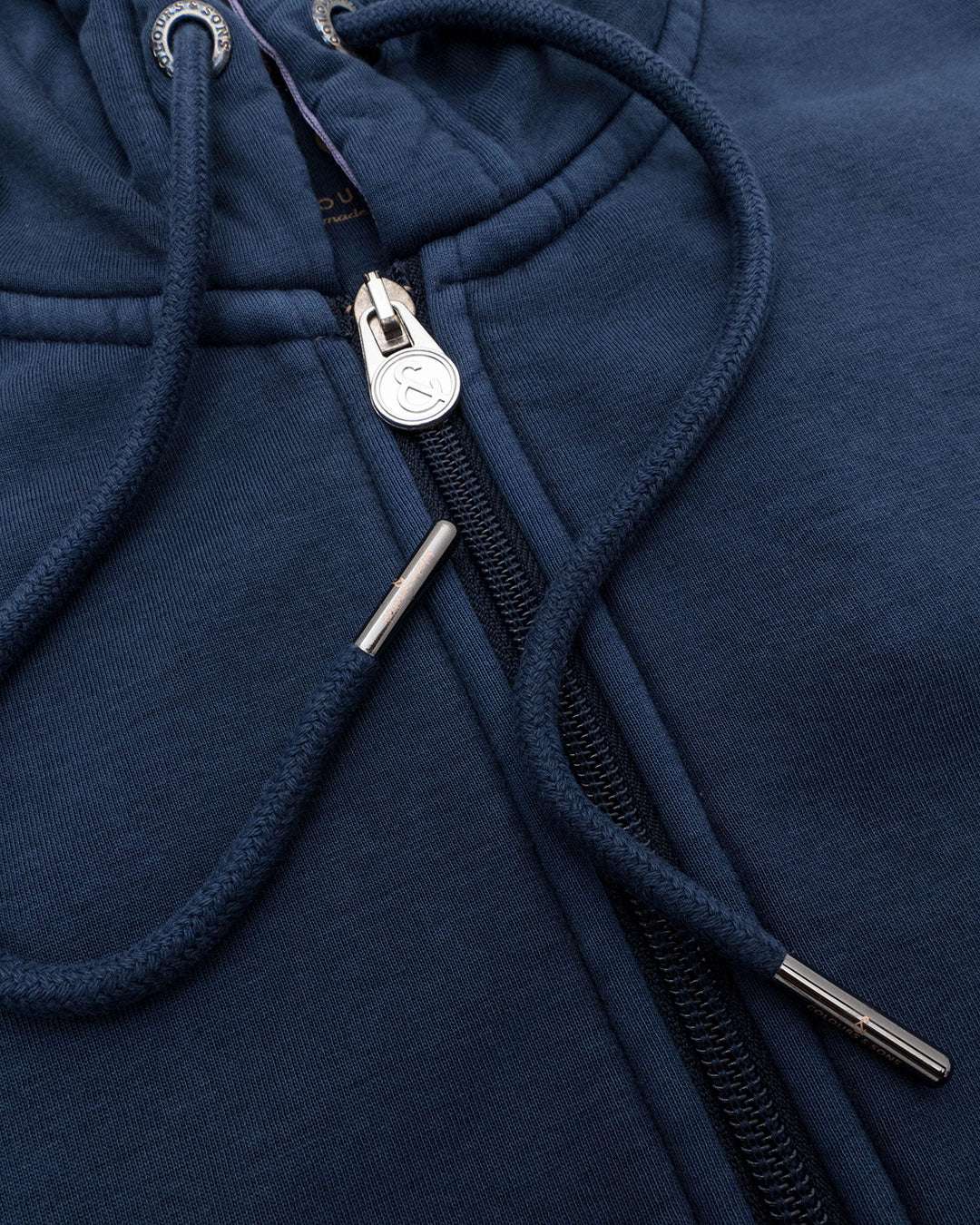 Hoodie-Zip Pigment Dyed in Midnight Sweatjacken Colours and Sons   