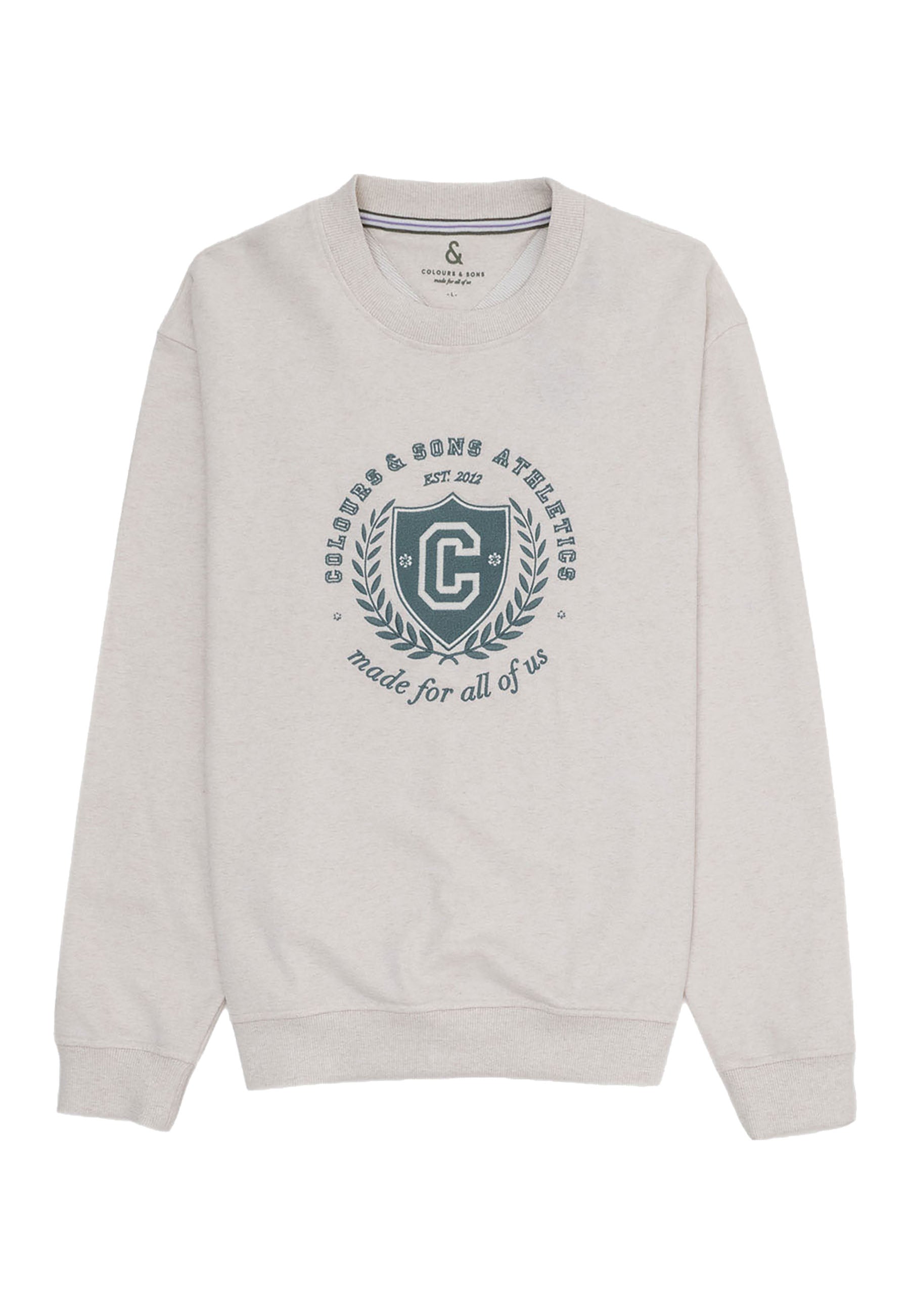 Crewneck Melange in Offwhite Sweatshirts Colours and Sons   