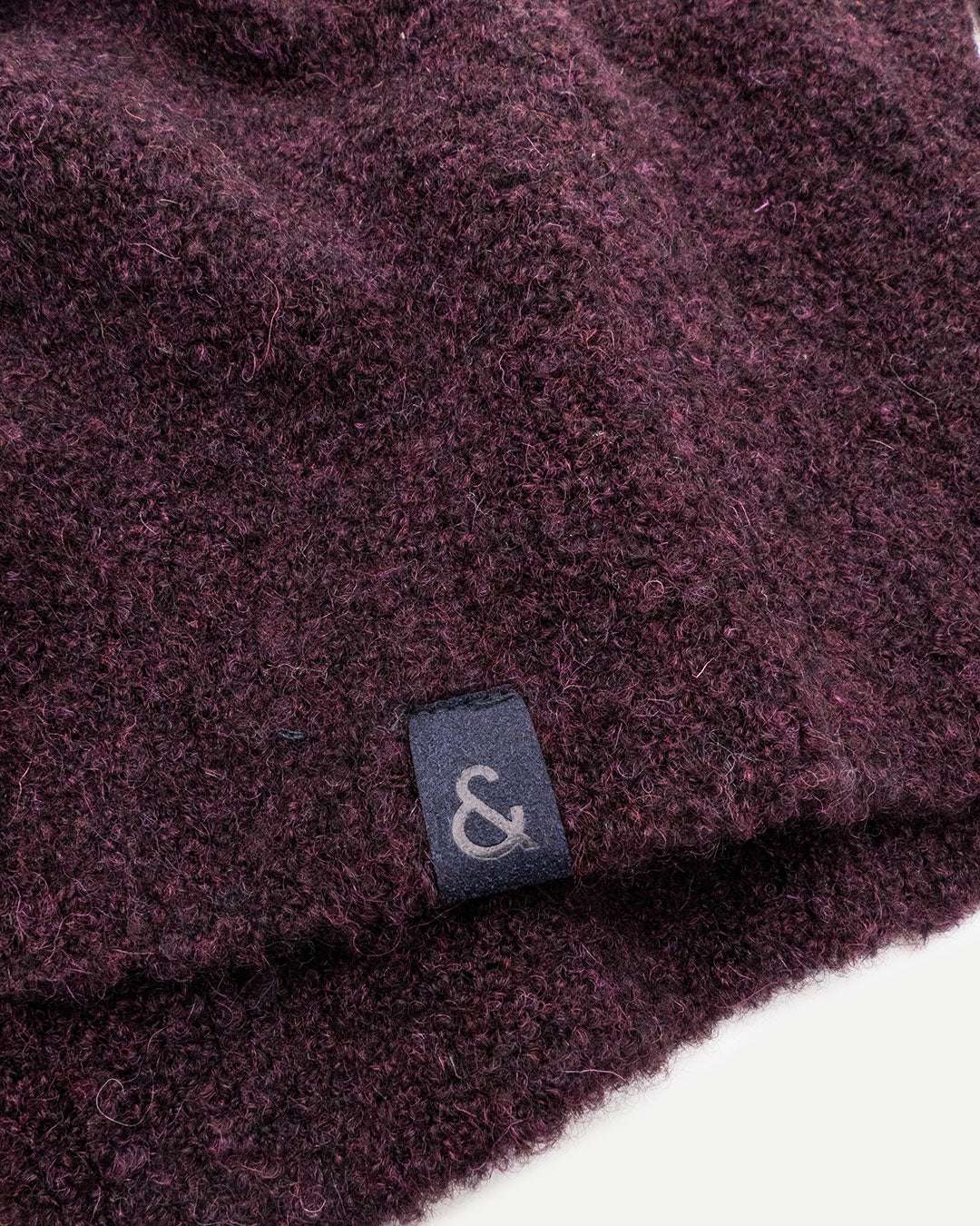 Troyer-Button Bouclé in Burgundy Pullover Colours and Sons