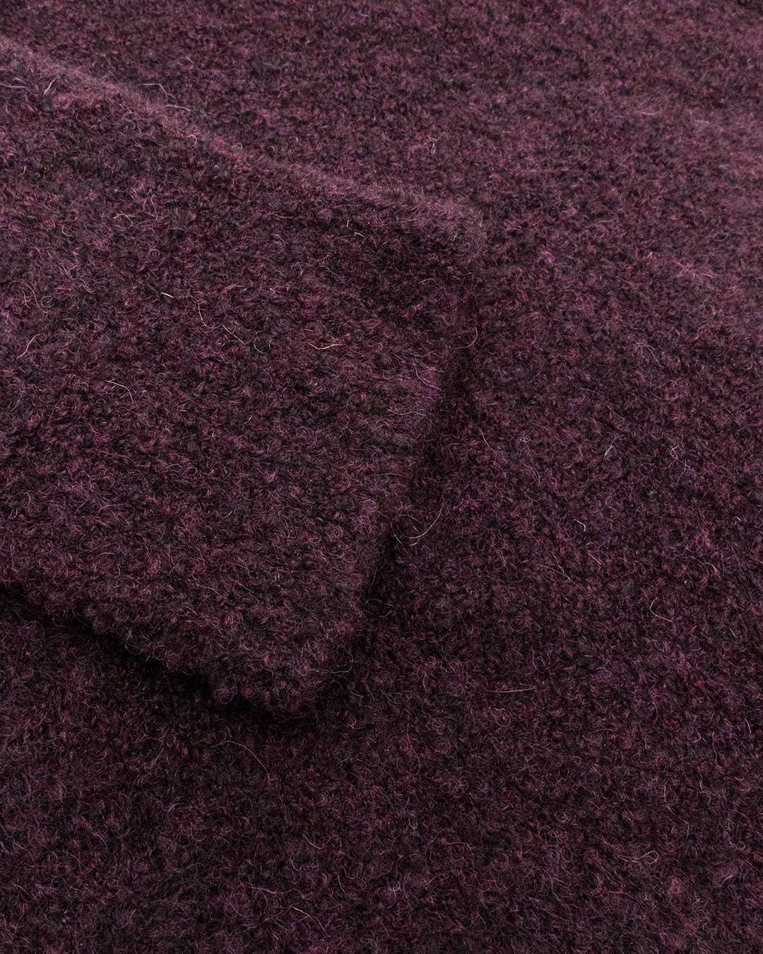 Troyer-Button Bouclé in Burgundy Pullover Colours and Sons   
