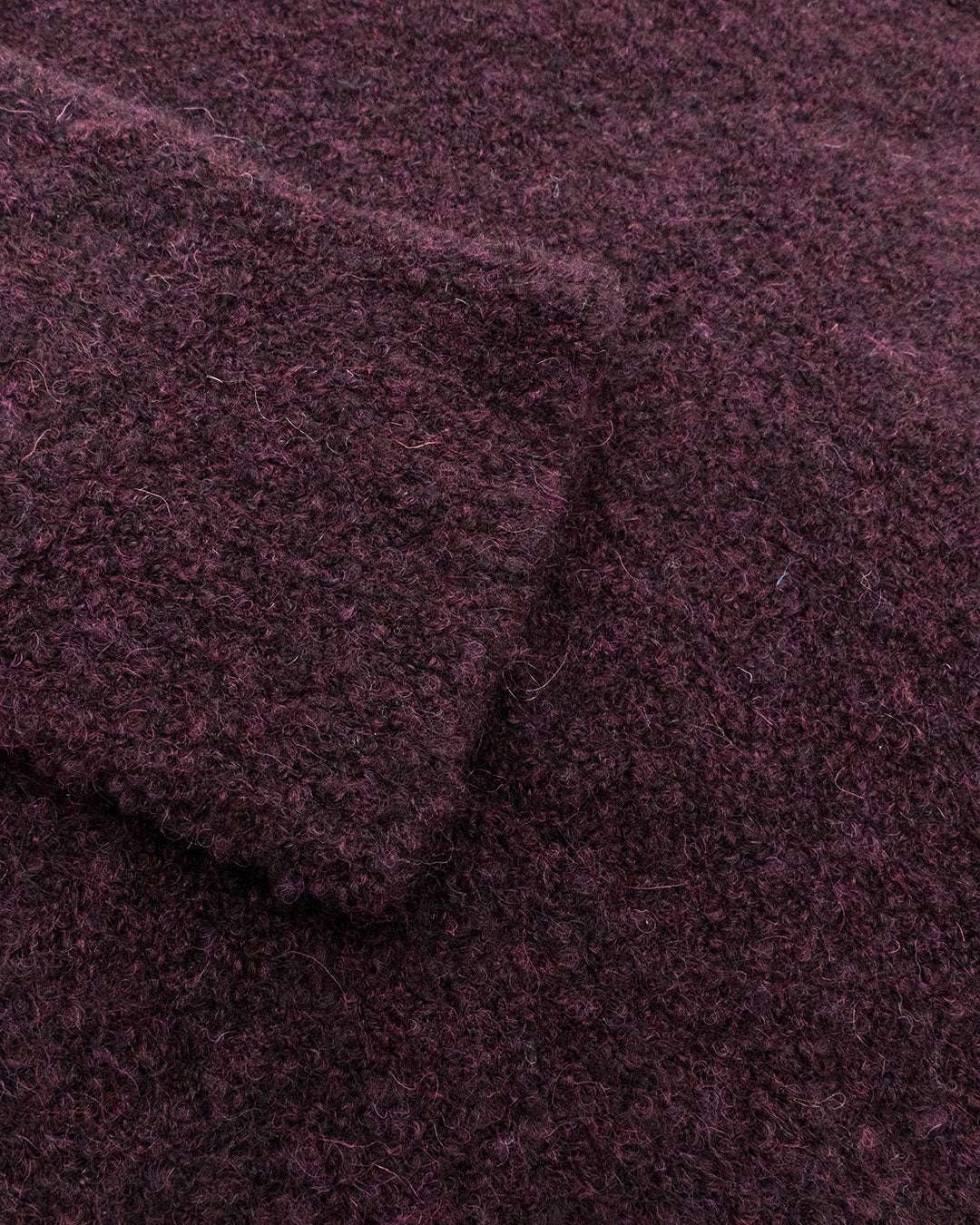 Troyer-Button Bouclé in Burgundy Pullover Colours and Sons
