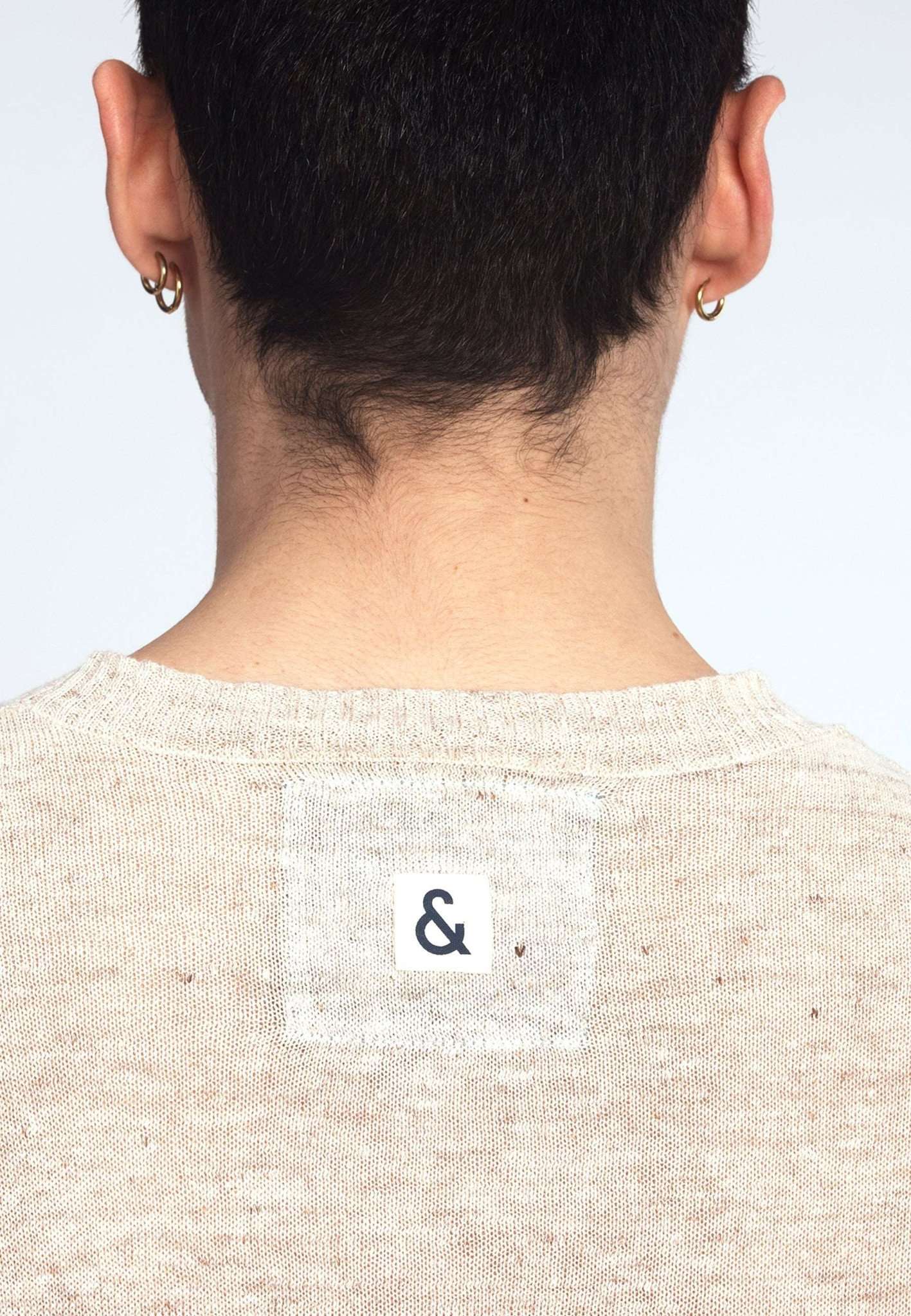 Roundneck Pure Linen in Light Beige Pullover Colours and Sons