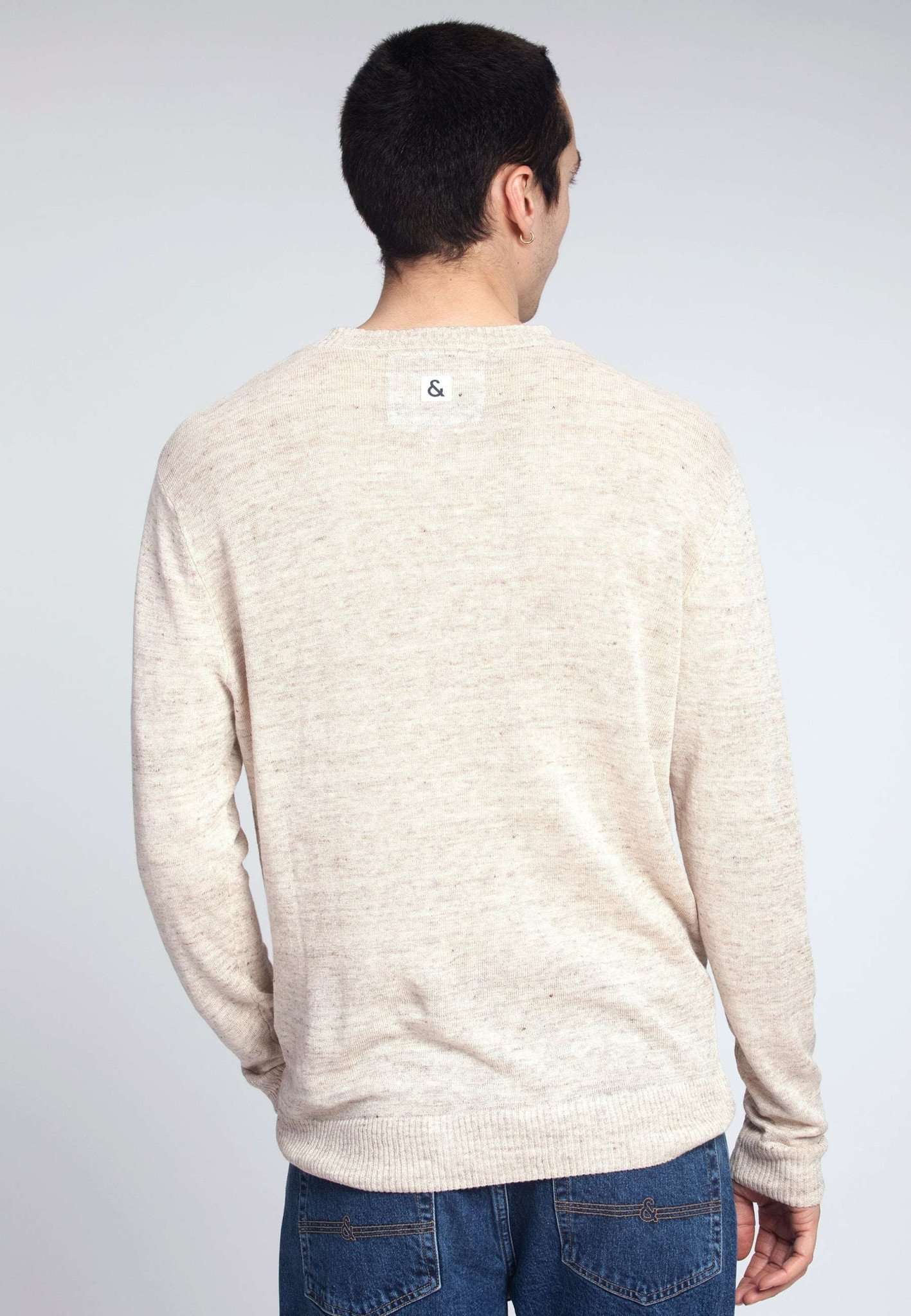 Roundneck Pure Linen in Light Beige Pullover Colours and Sons