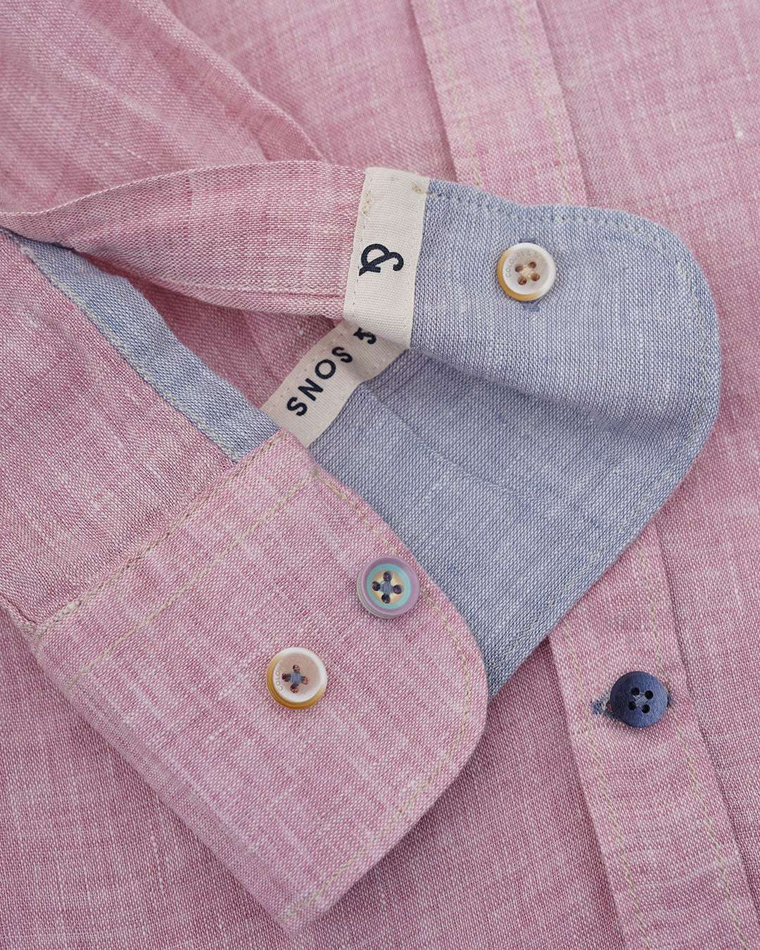 Shirt Linen in Grape Hemden Colours and Sons