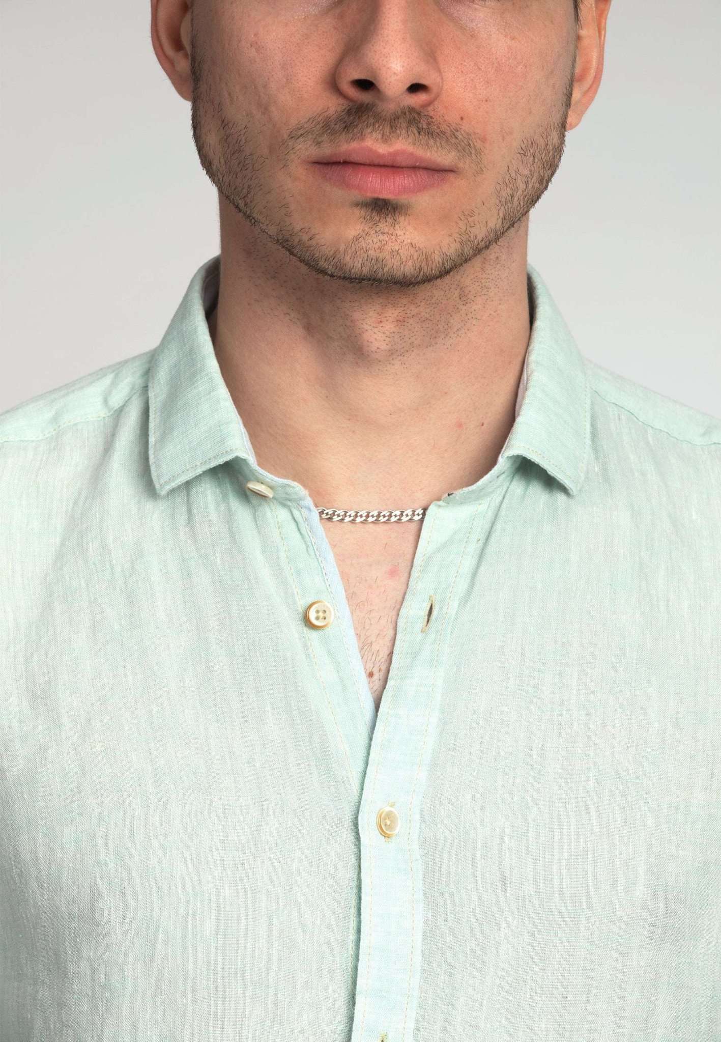 Shirt Linen in Mist Hemden Colours and Sons