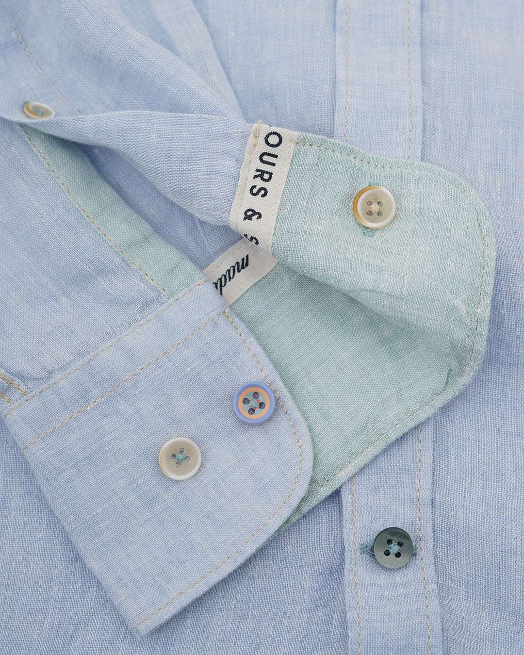 Shirt Linen in Sky Hemden Colours and Sons