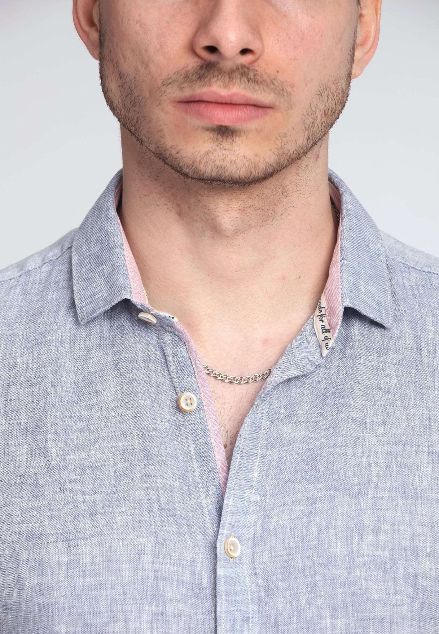 Shirt Linen in Cornflower Hemden Colours and Sons