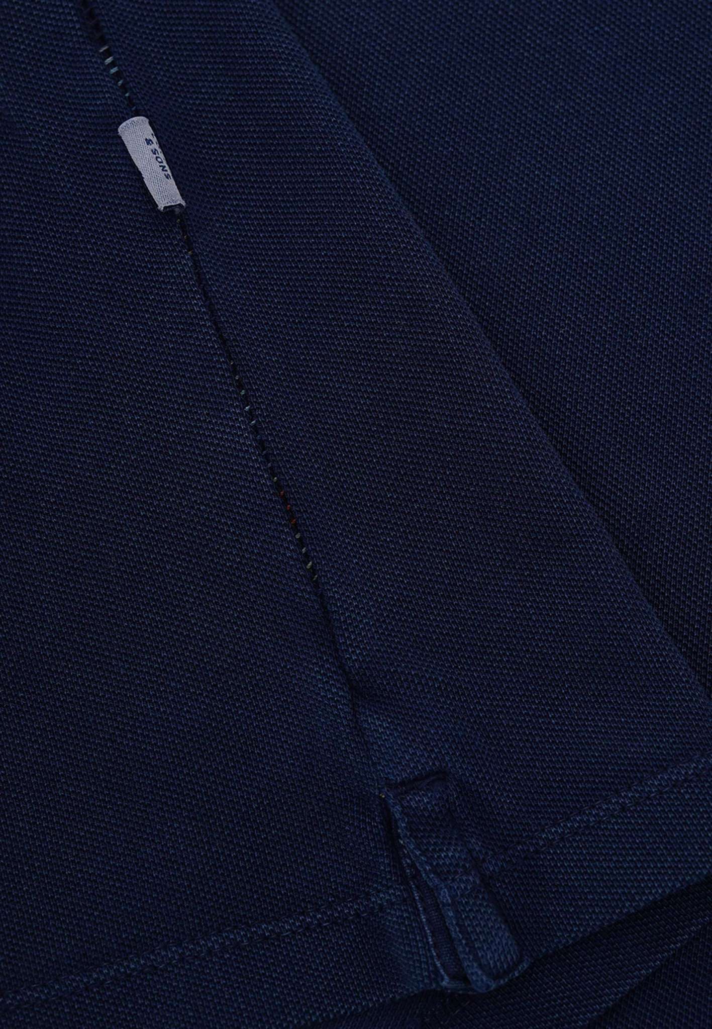 Polo Washed in Navy Polos Colours and Sons