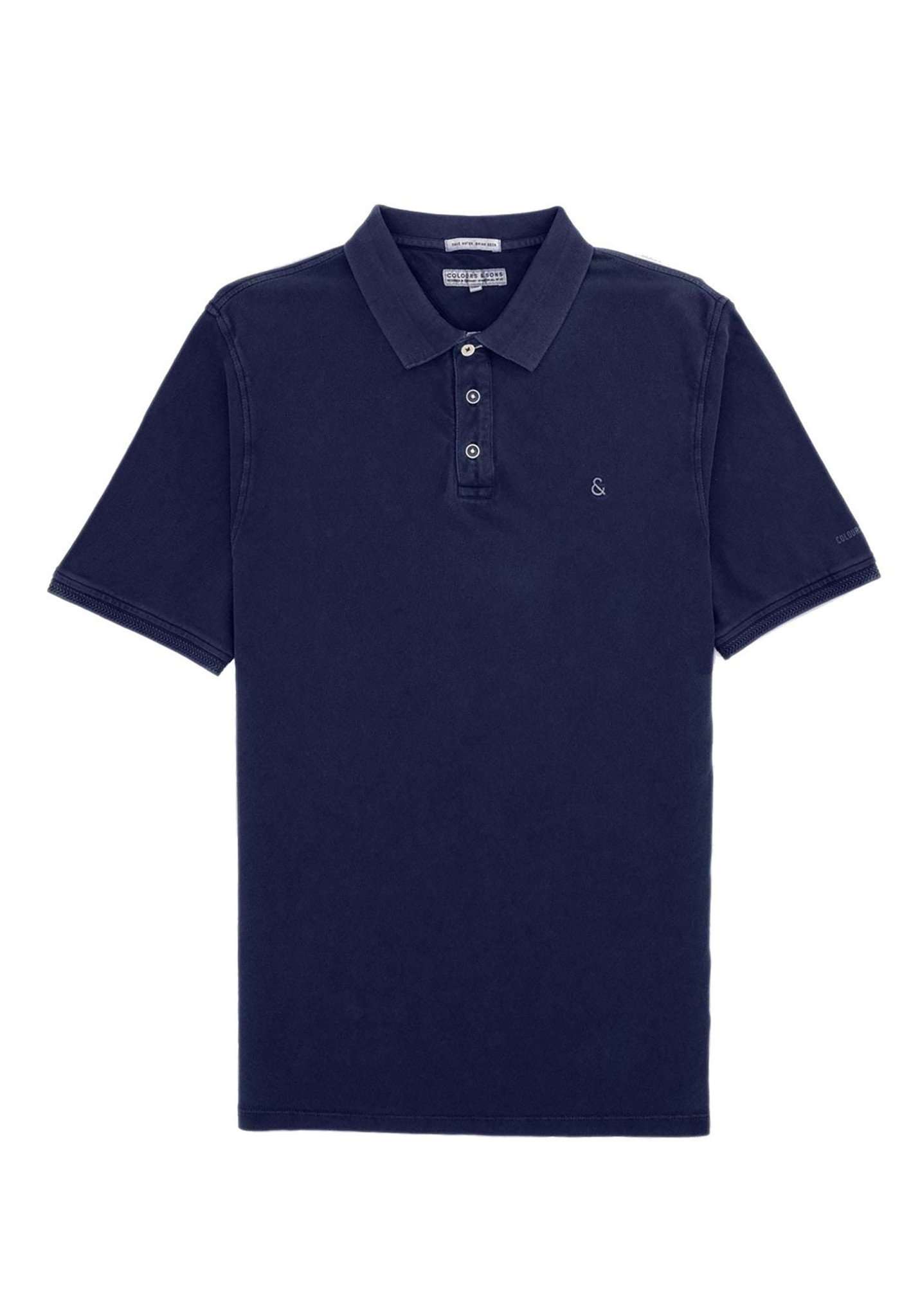 Polo Washed in Navy Polos Colours and Sons