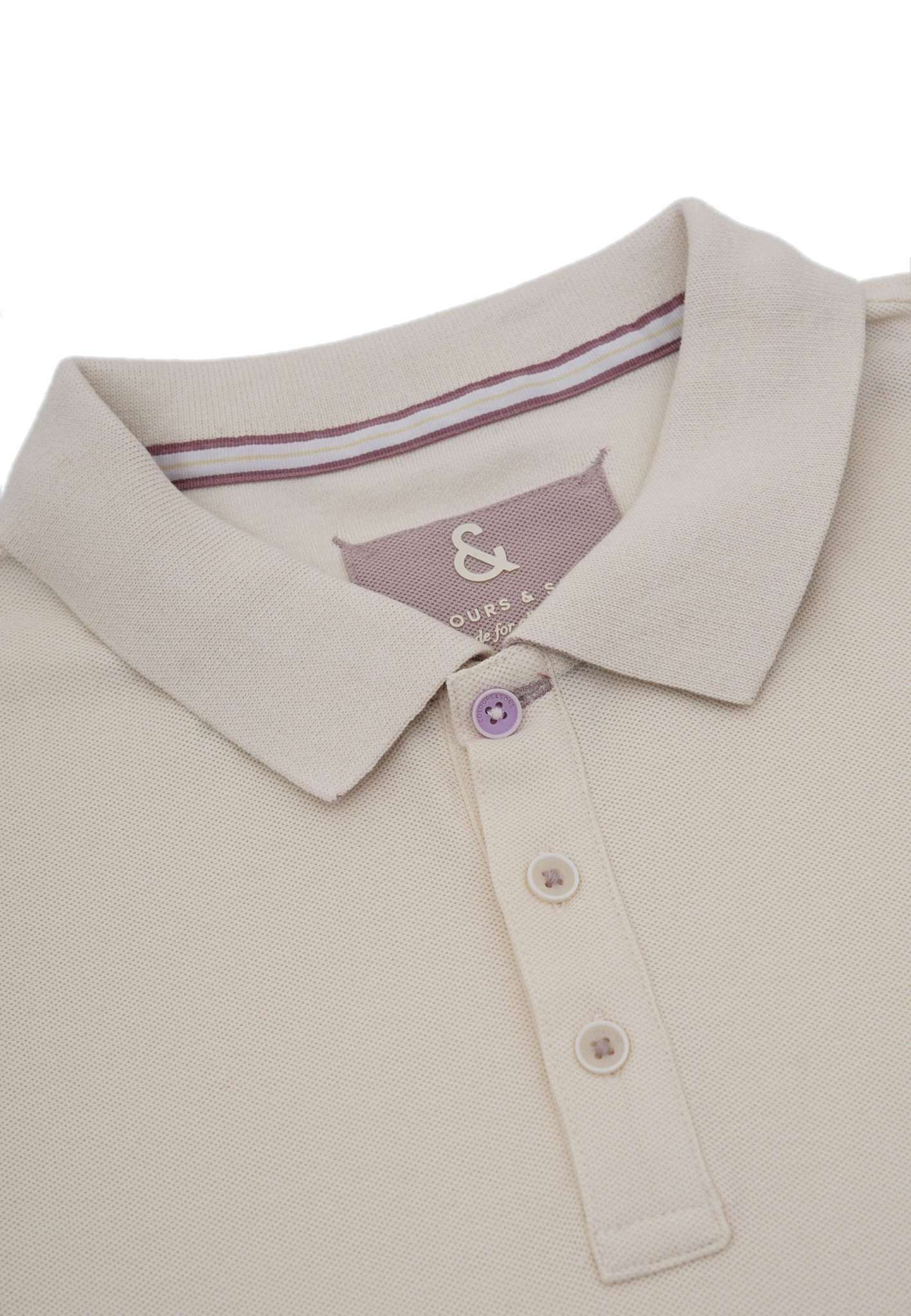 Polo Embroidery in Offwhite Polos Colours and Sons