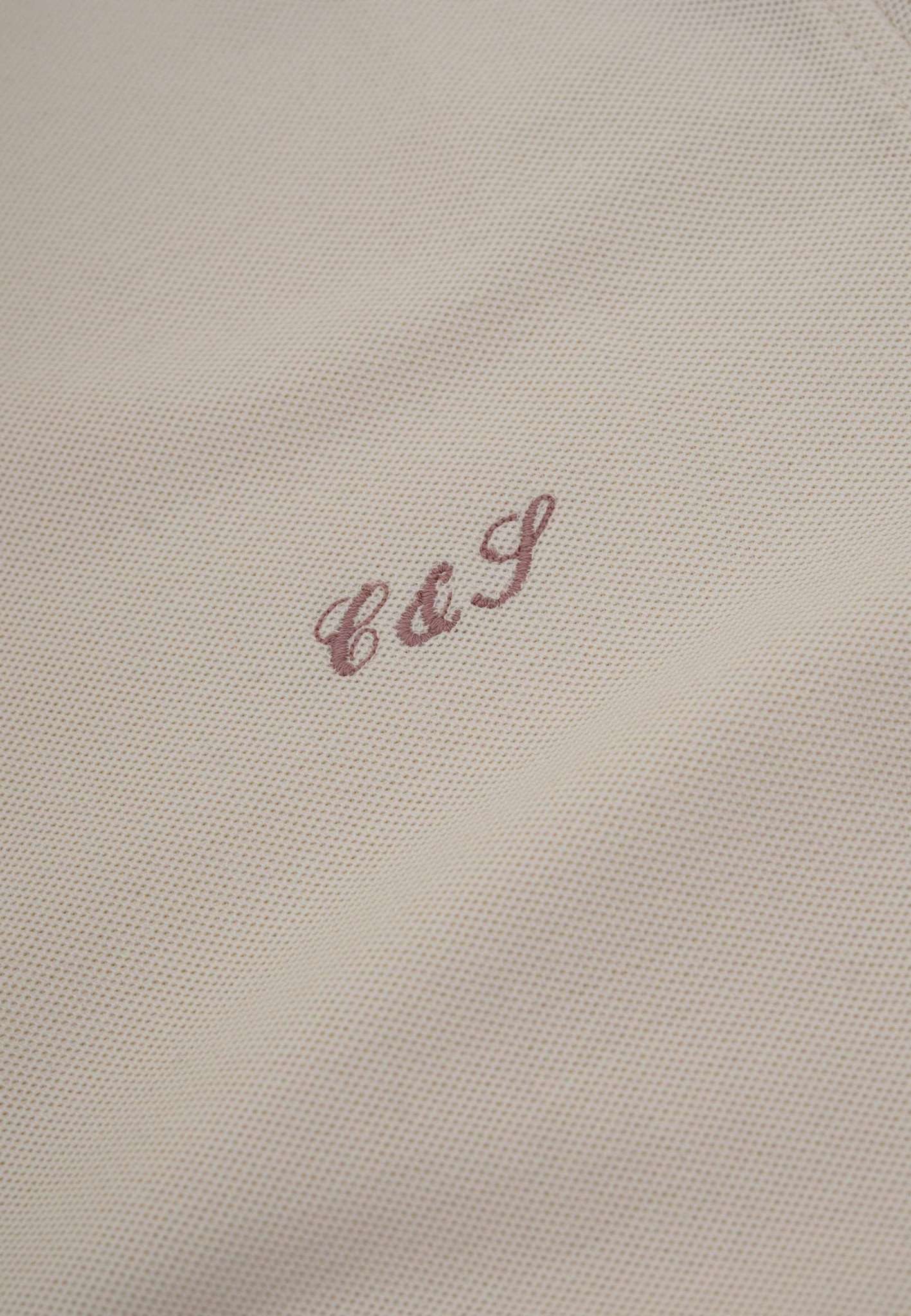 Polo Embroidery in Offwhite Polos Colours and Sons