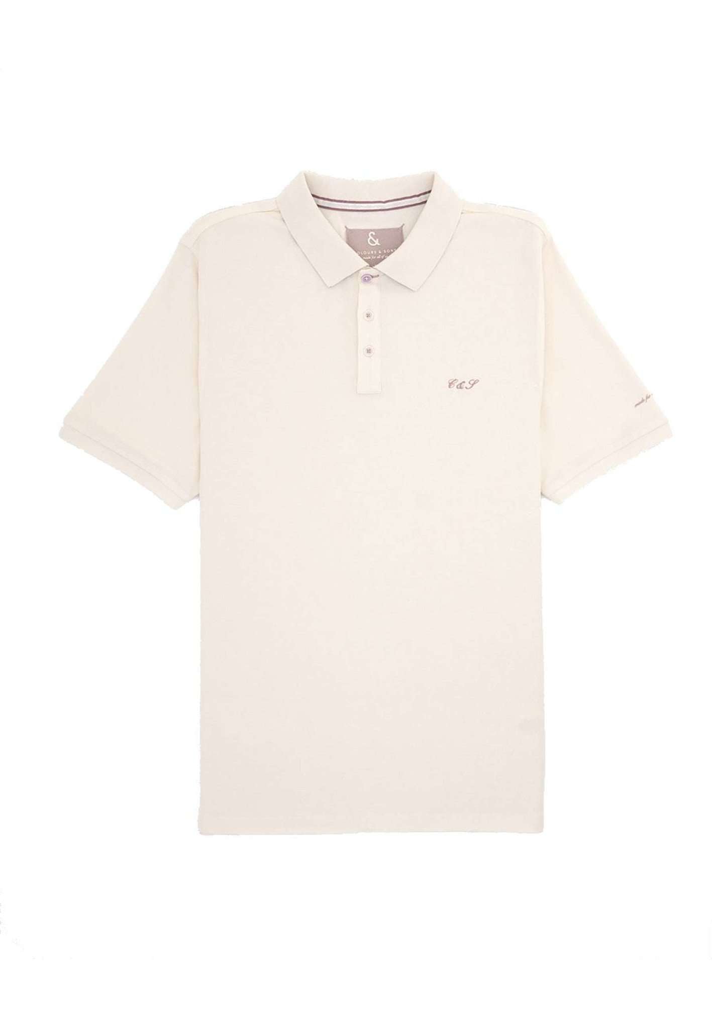 Polo Embroidery in Offwhite Polos Colours and Sons